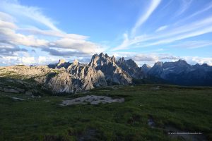 Landschaft der Dolomiten