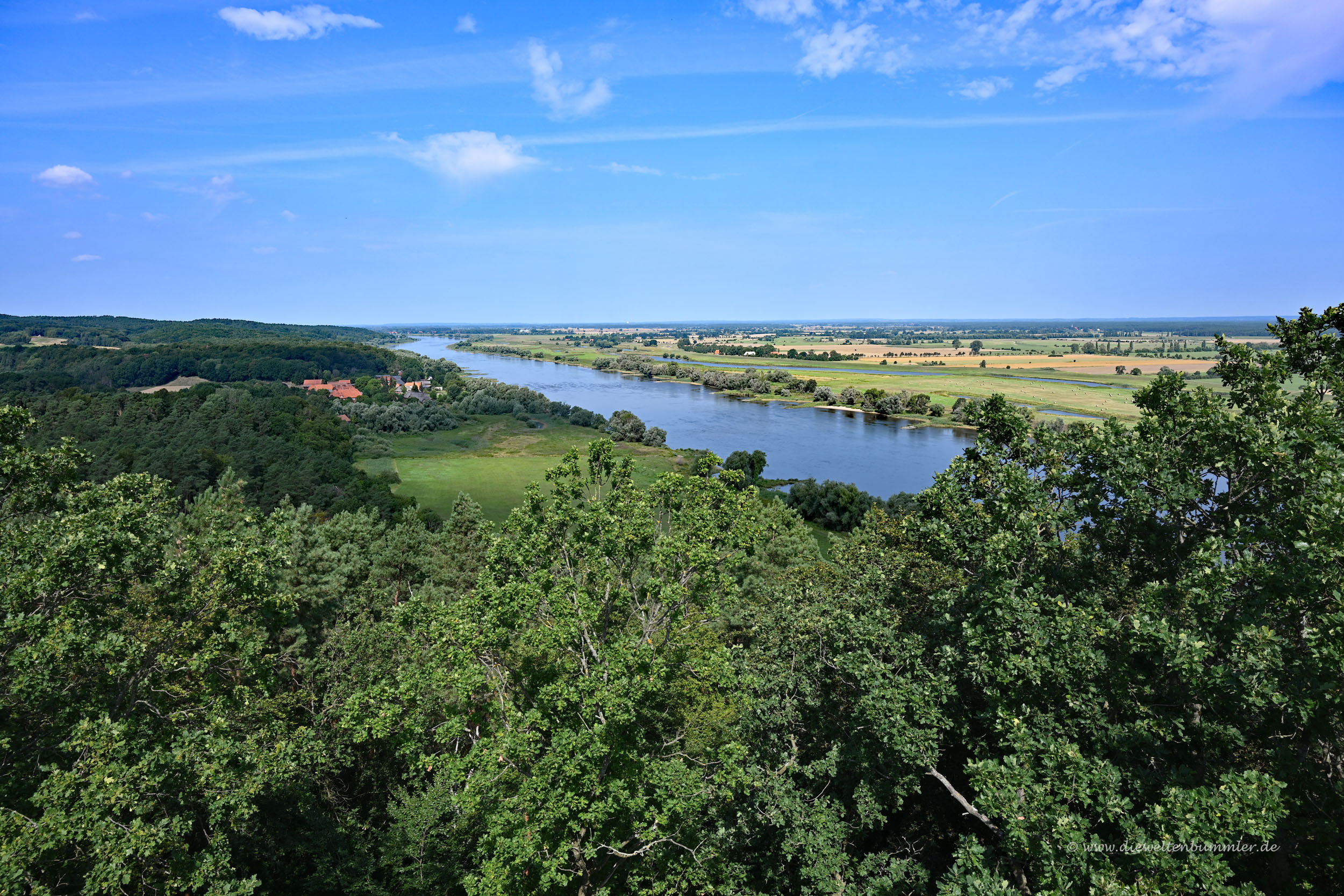 Ausblick auf die Elbe