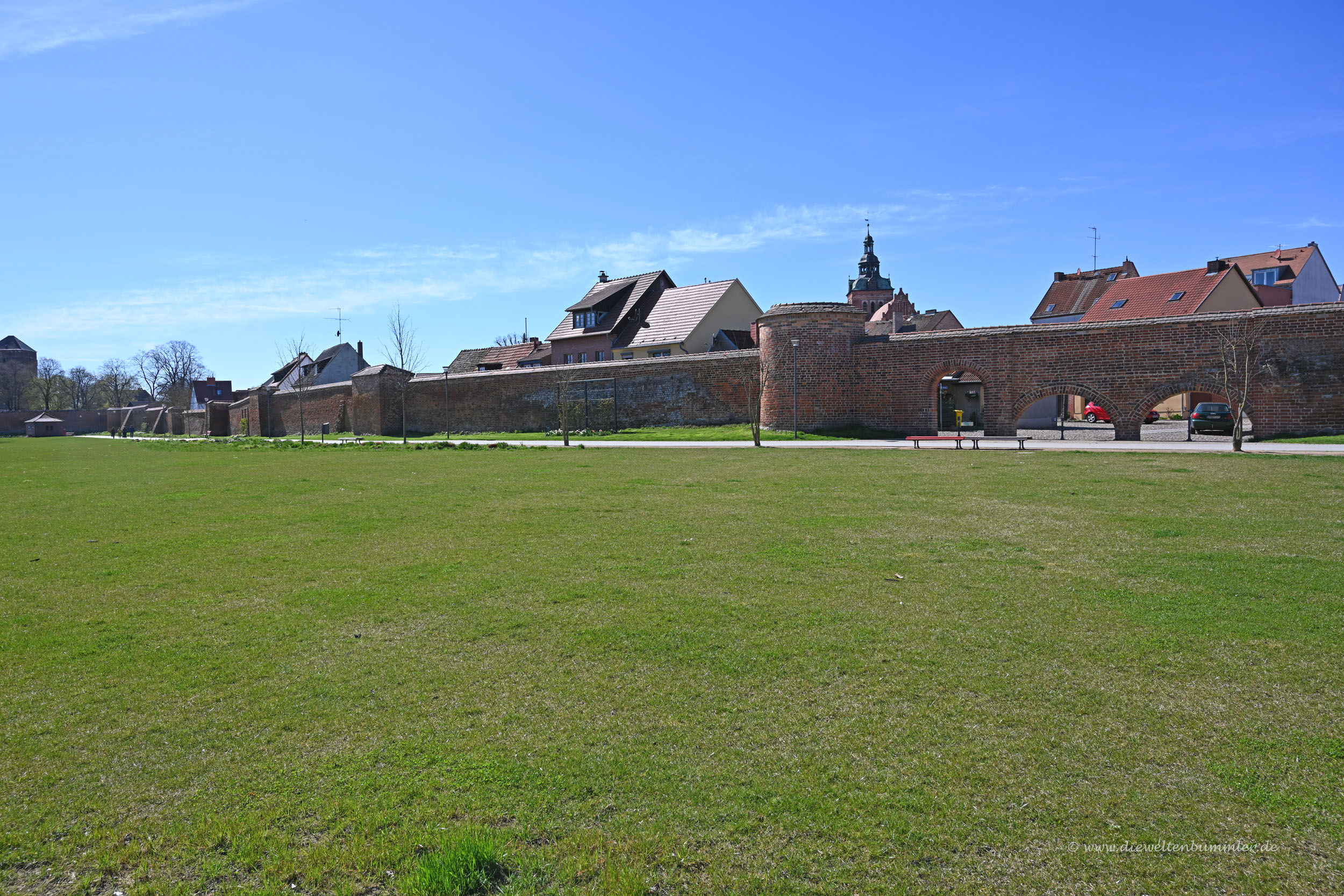 Wittstock mit Stadtmauer