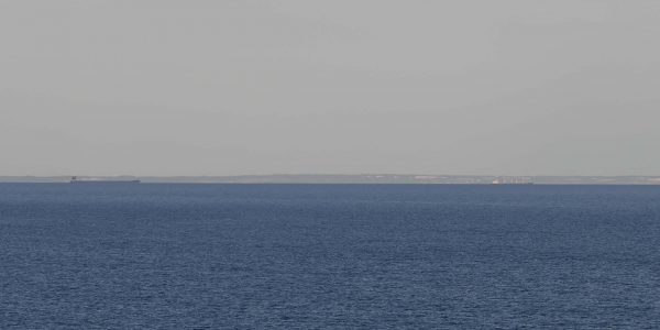 Die Sicht reicht bis zur dänischen Insel Bornholm