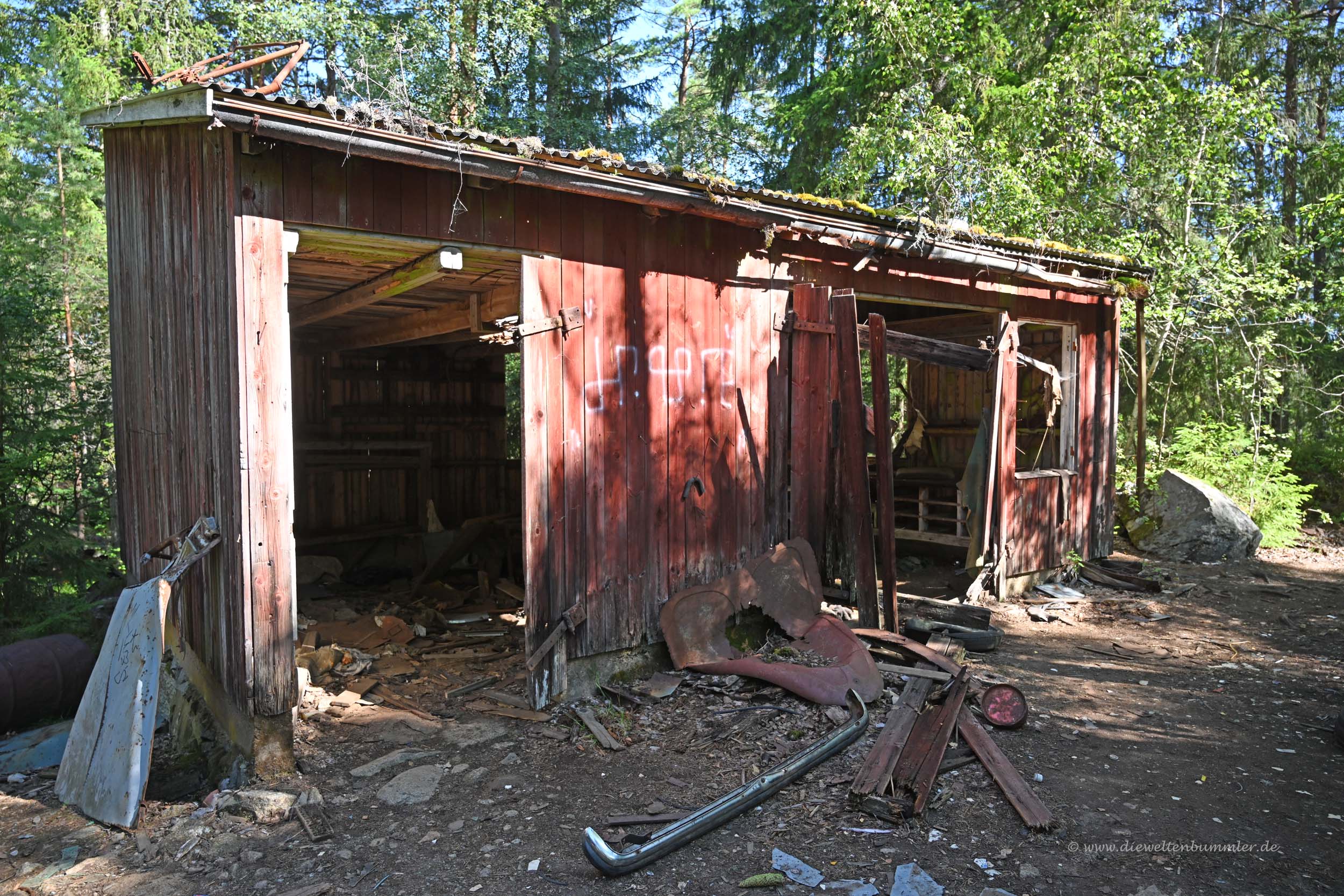 Alte Hütte des Besitzers