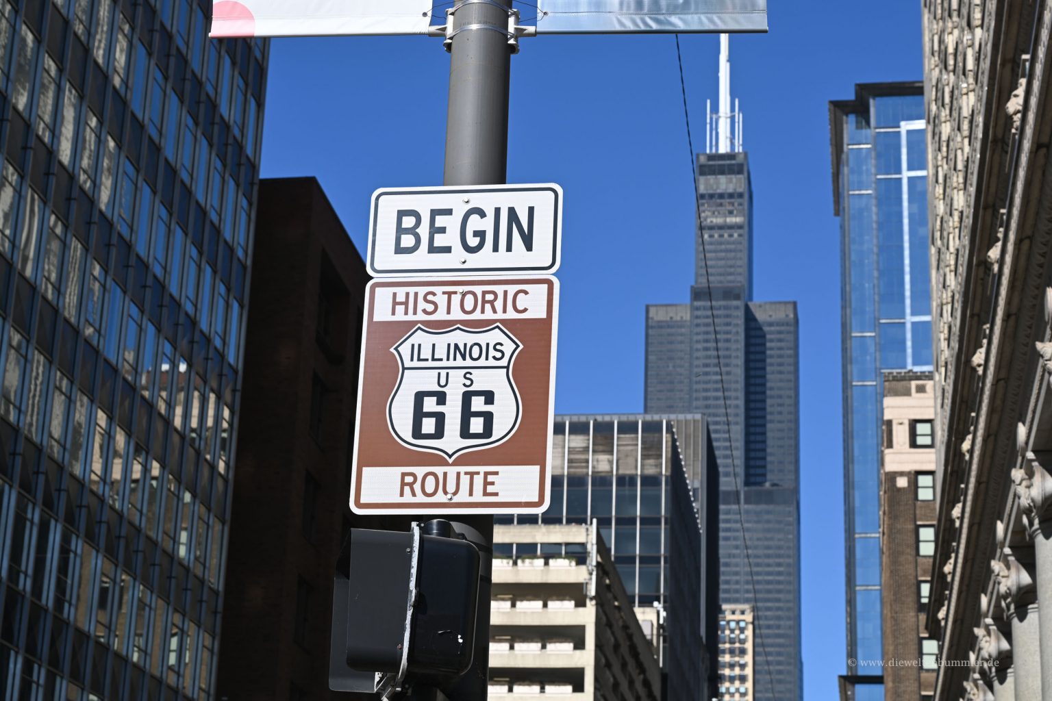 Beginn der Route 66 in Chicago