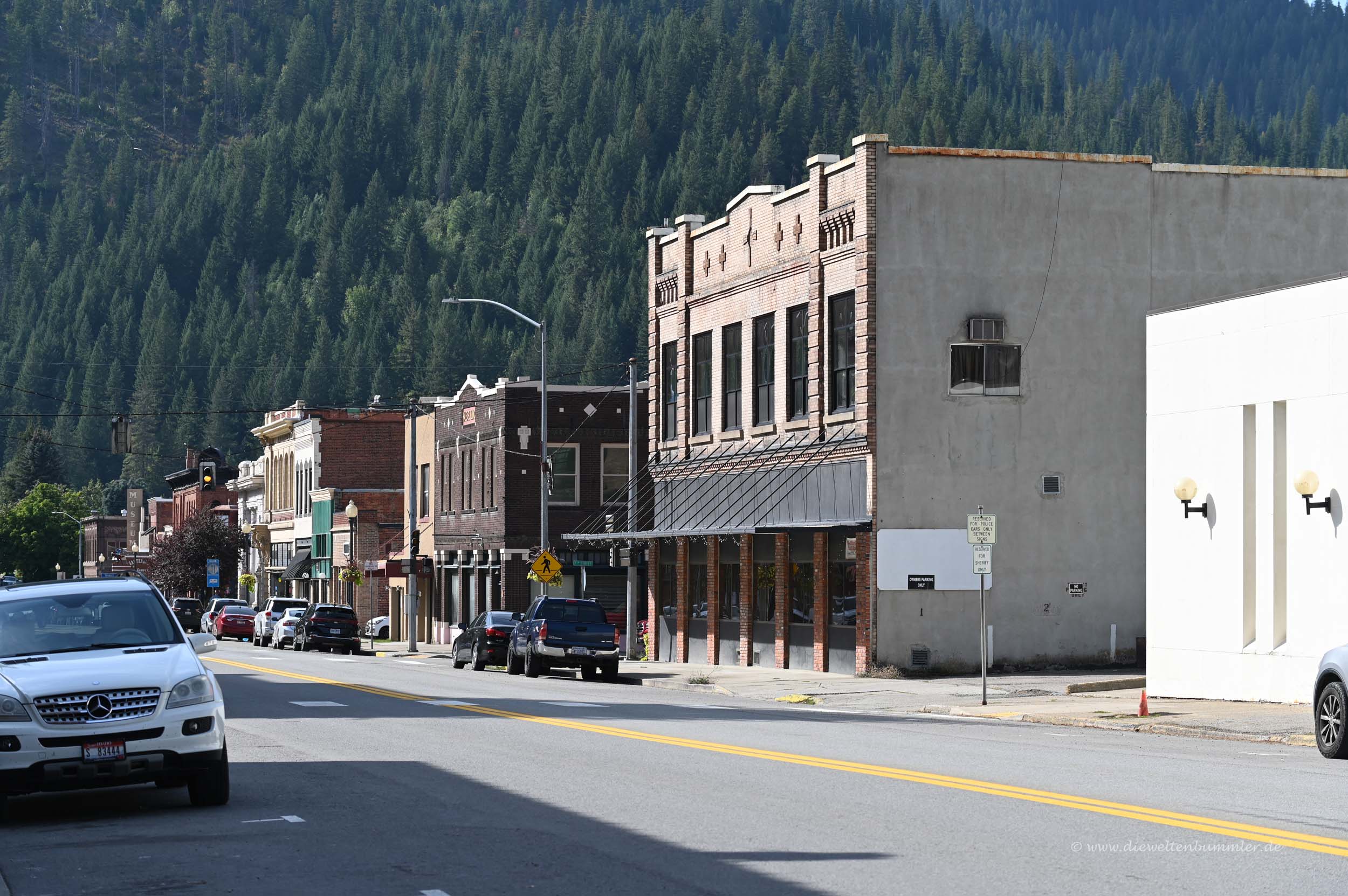 Kleinstadt Wallace in Idaho