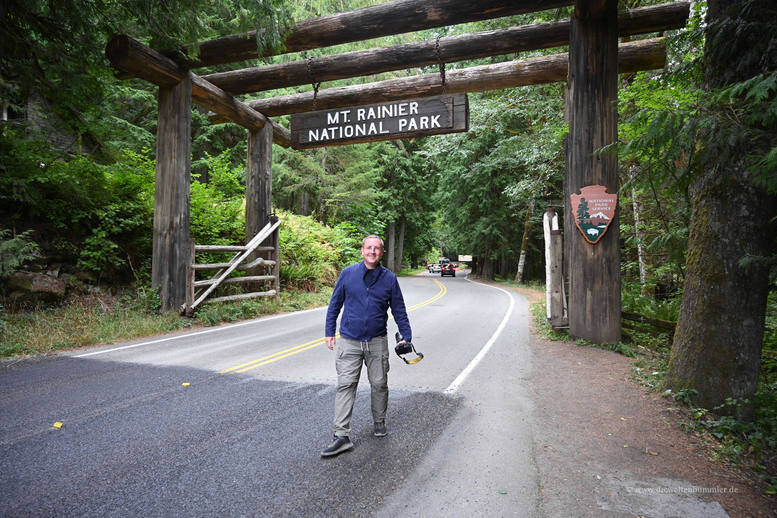 Michael Moll am Mount Rainier Nationalpark