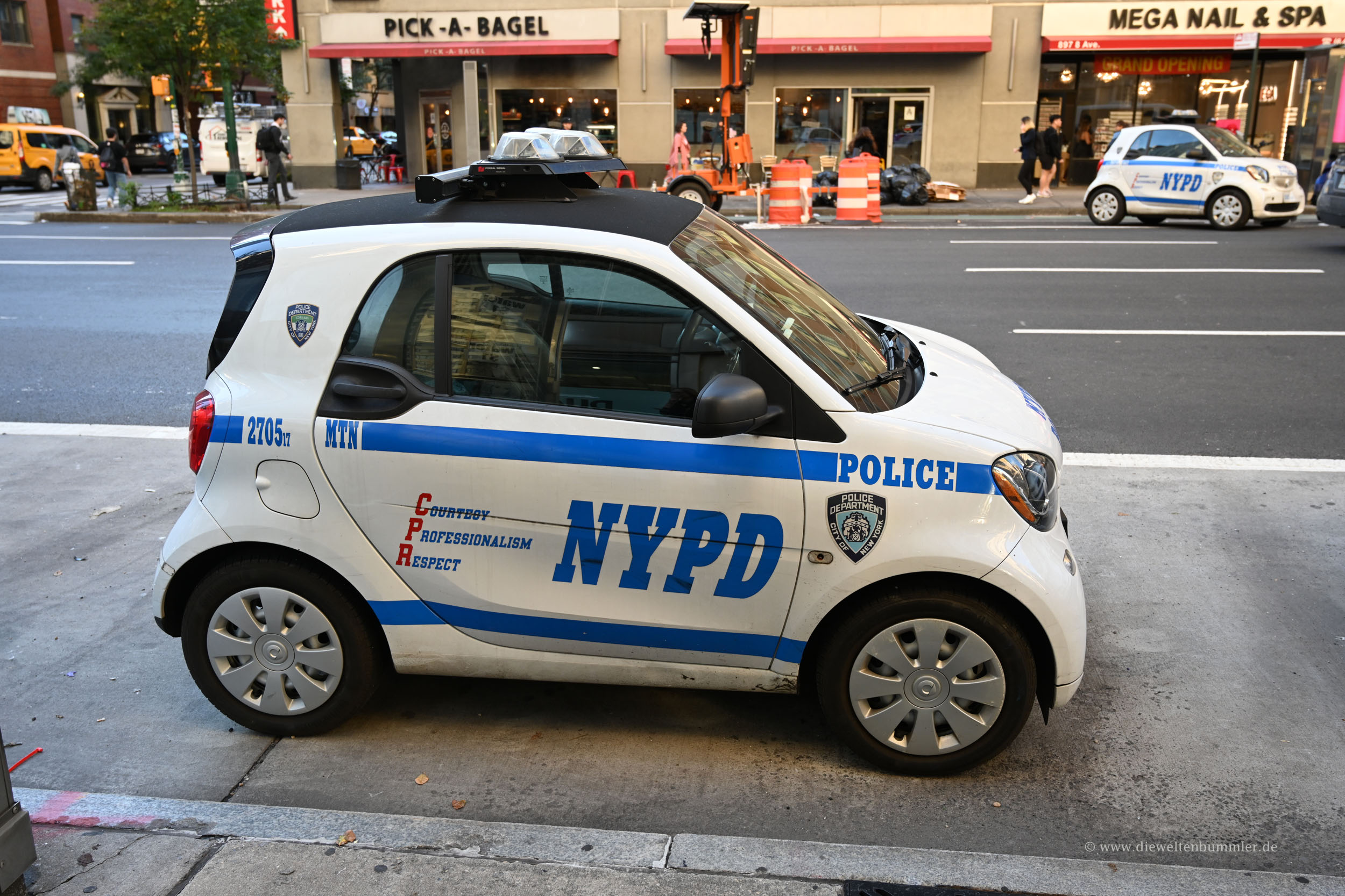 Smart als Polizeiauto