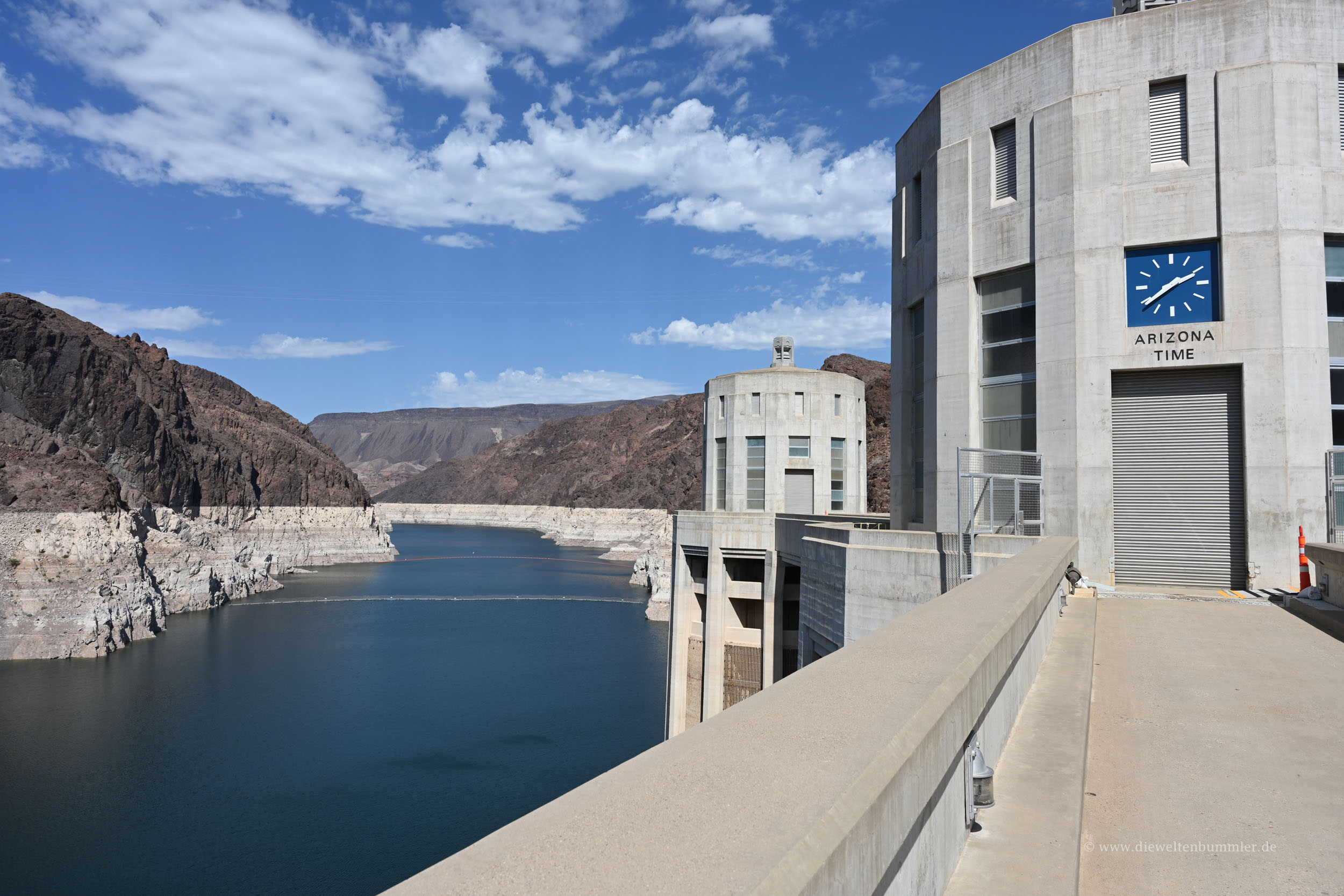 Wechsel der Zeitzone am Hoover Dam