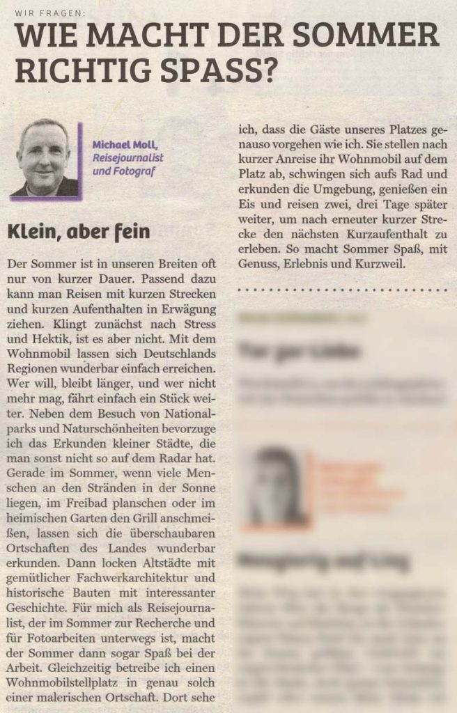 +3-Magazin in der Süddeutschen Zeitung vom 30. Juni 2023