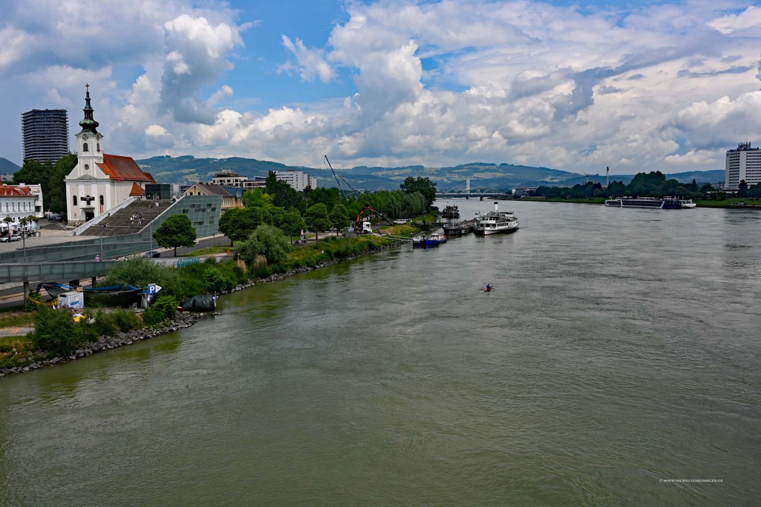 Die Donau in Linz