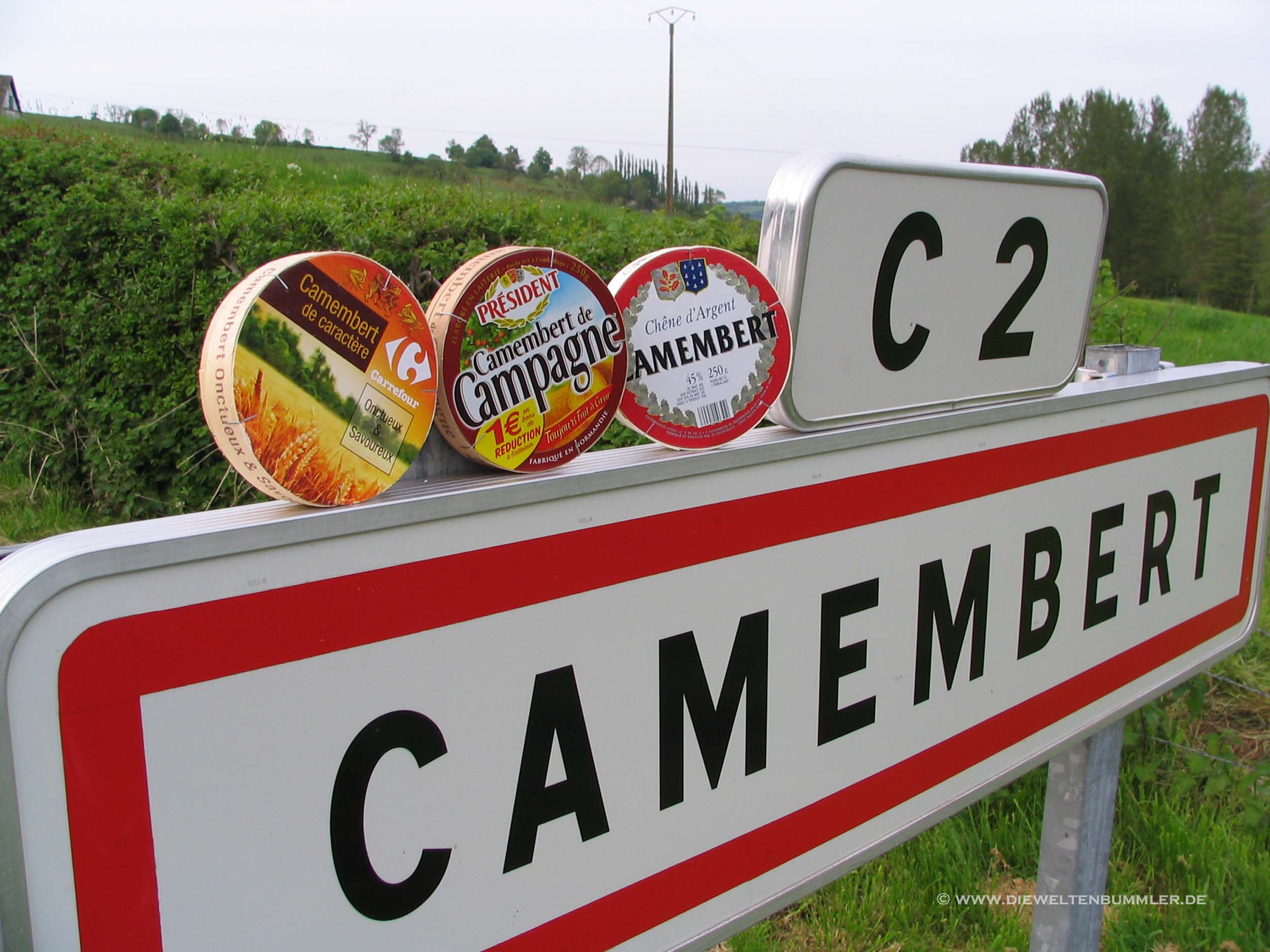 Die Ortschaft Camembert