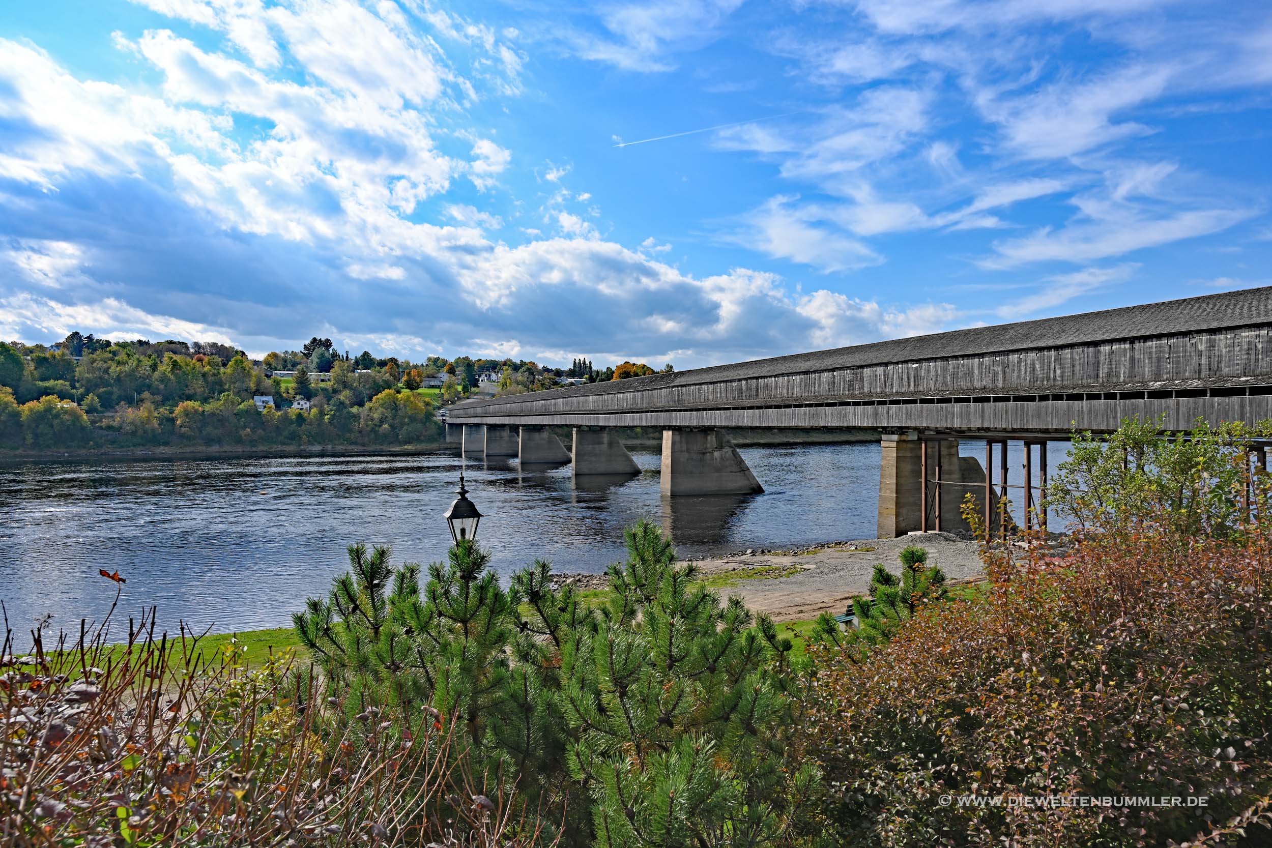 Hartland Bridge über dem Saint John River