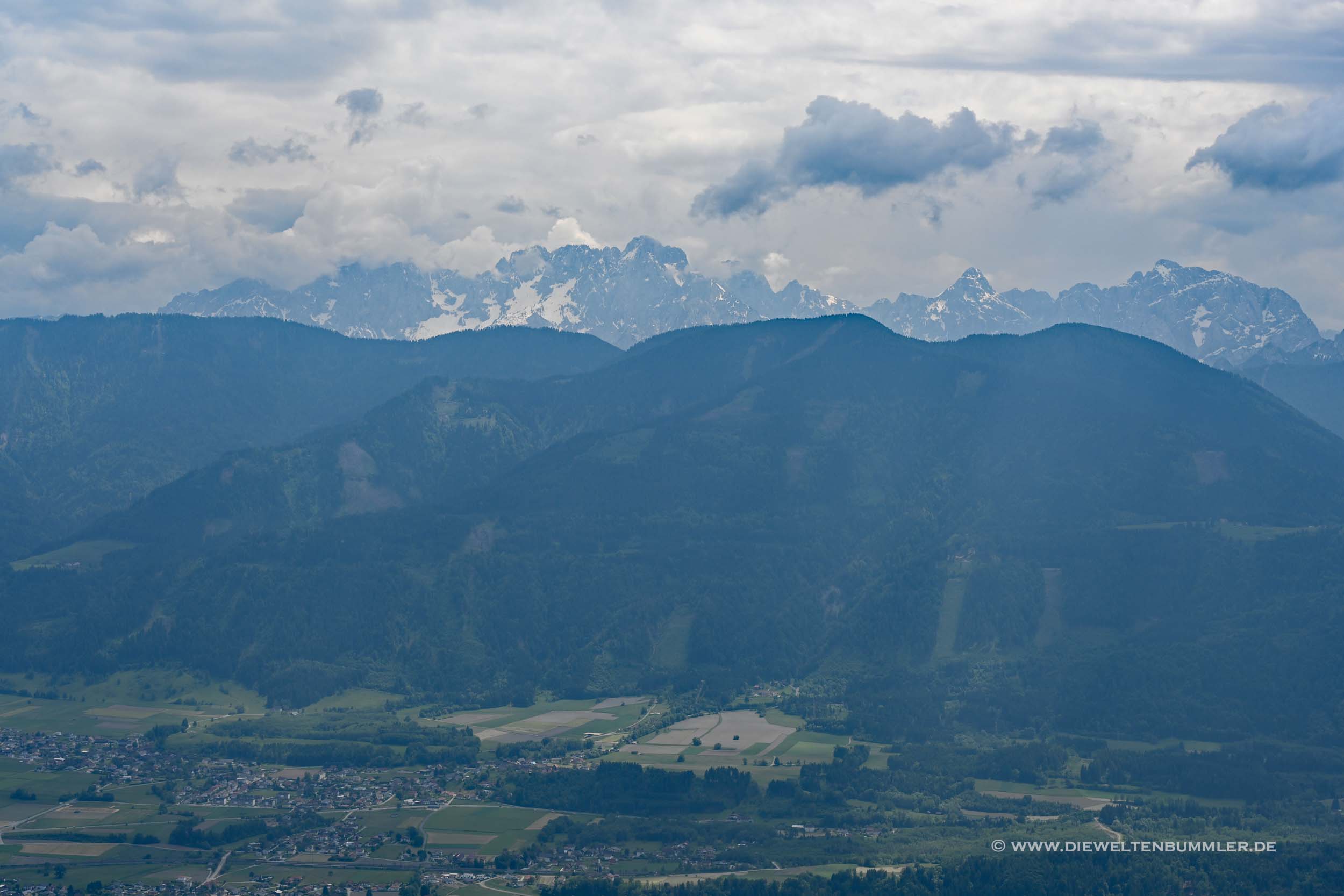 Karawanken vor den slowenischen Alpen