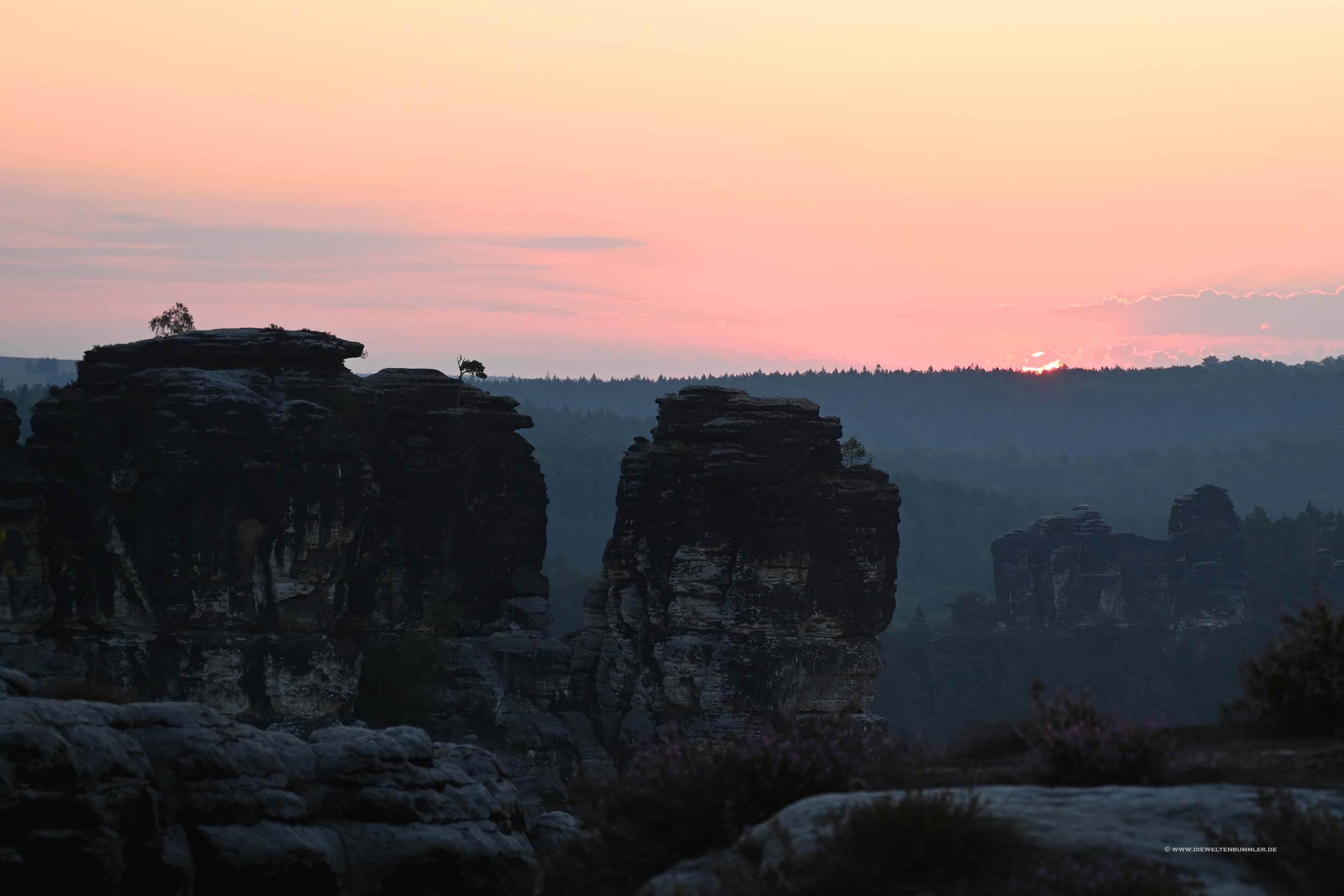 Bastei beim Sonnenaufgang