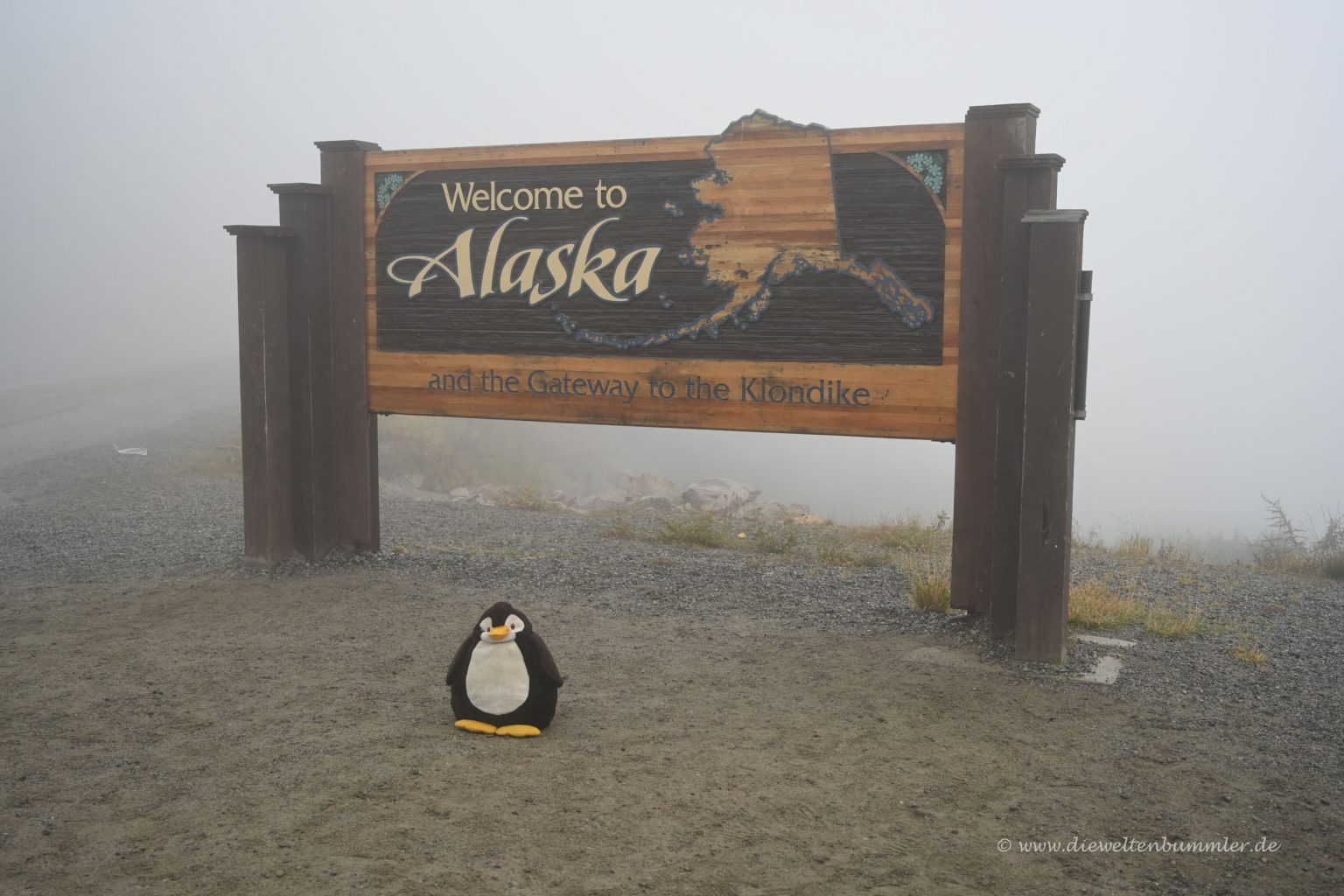 Ankunft über den Landweg in Alaska