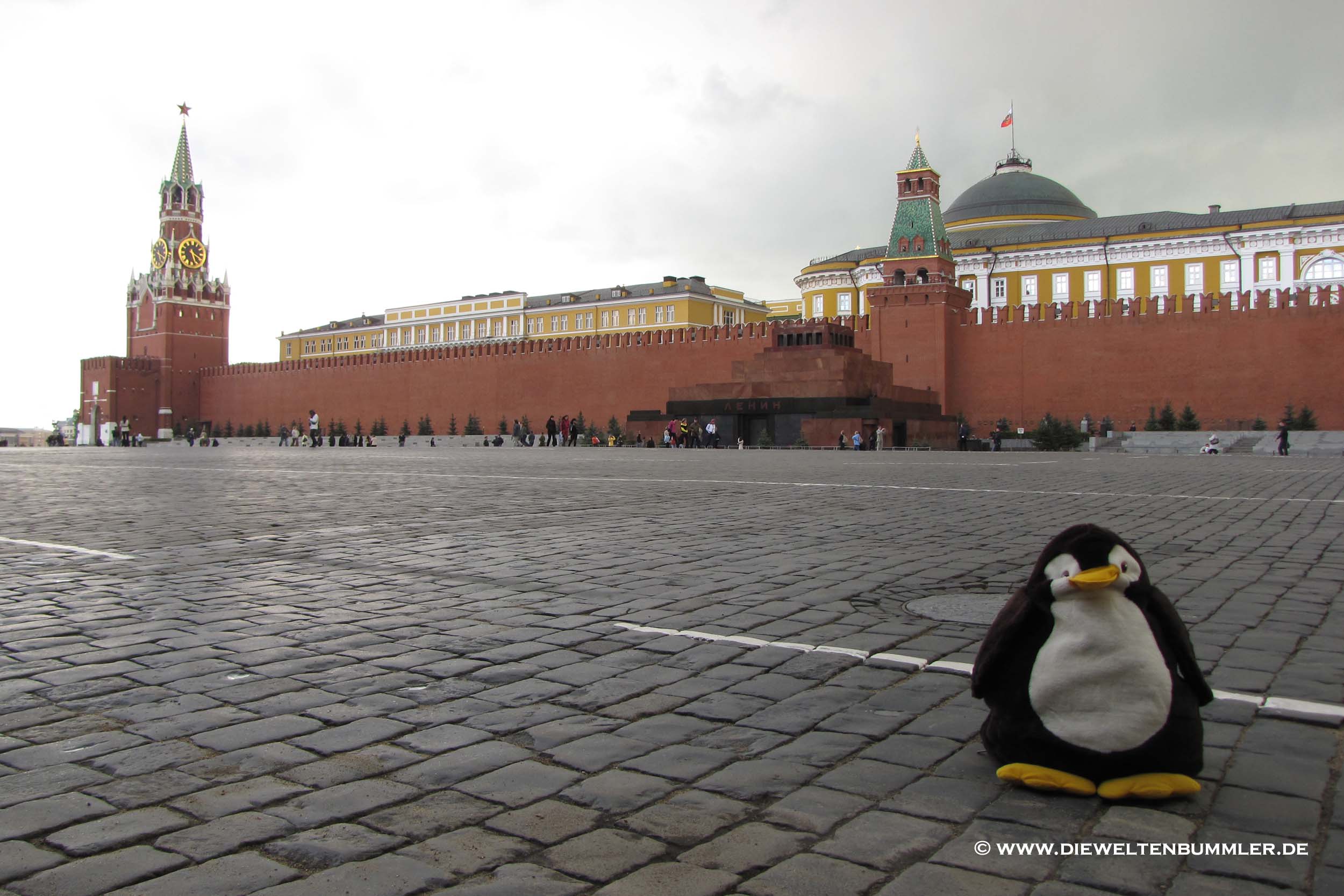 Auf dem Roten Platz in Moskau