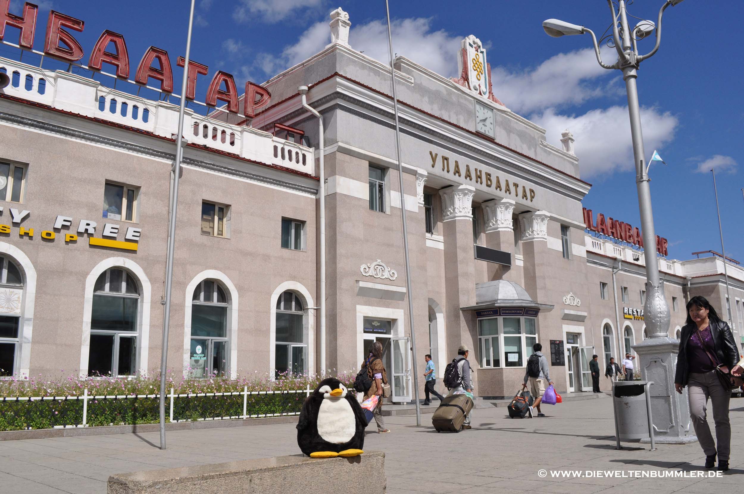 Bahnhof in der Hauptstadt der Mongolei