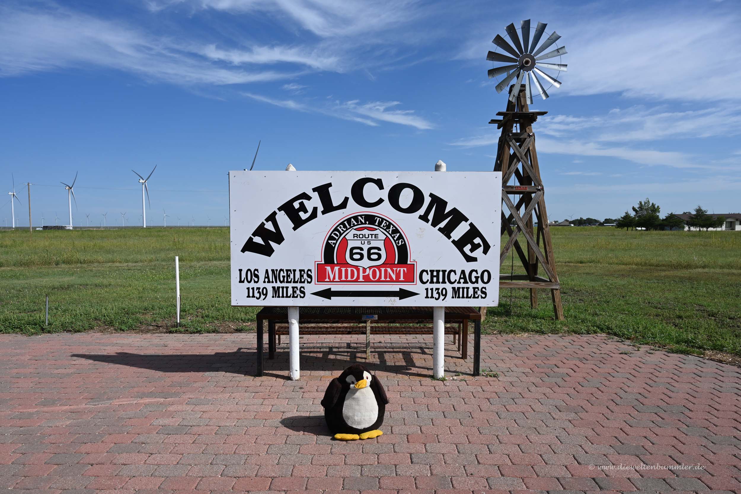 Pingu bereiste natürlich auch die Route 66