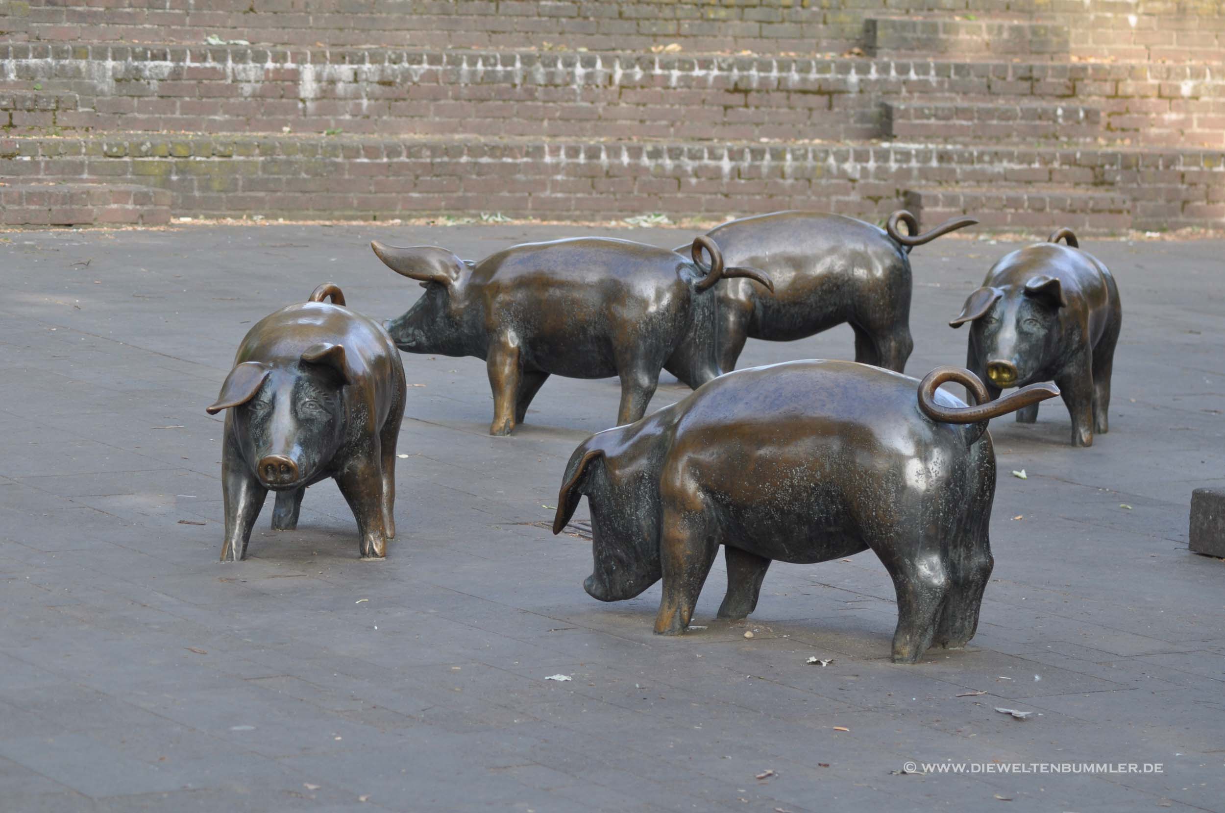 Schweinedenkmal Zons Schweinedenkmal Zons