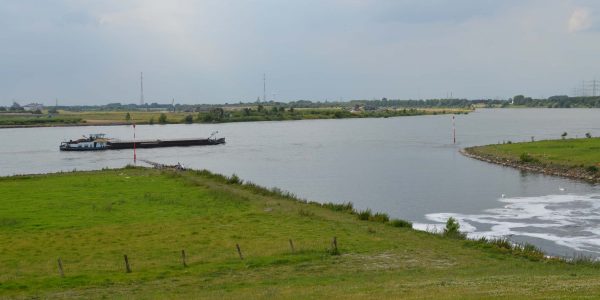 Die alte Mündung der Emscher in den Rhein