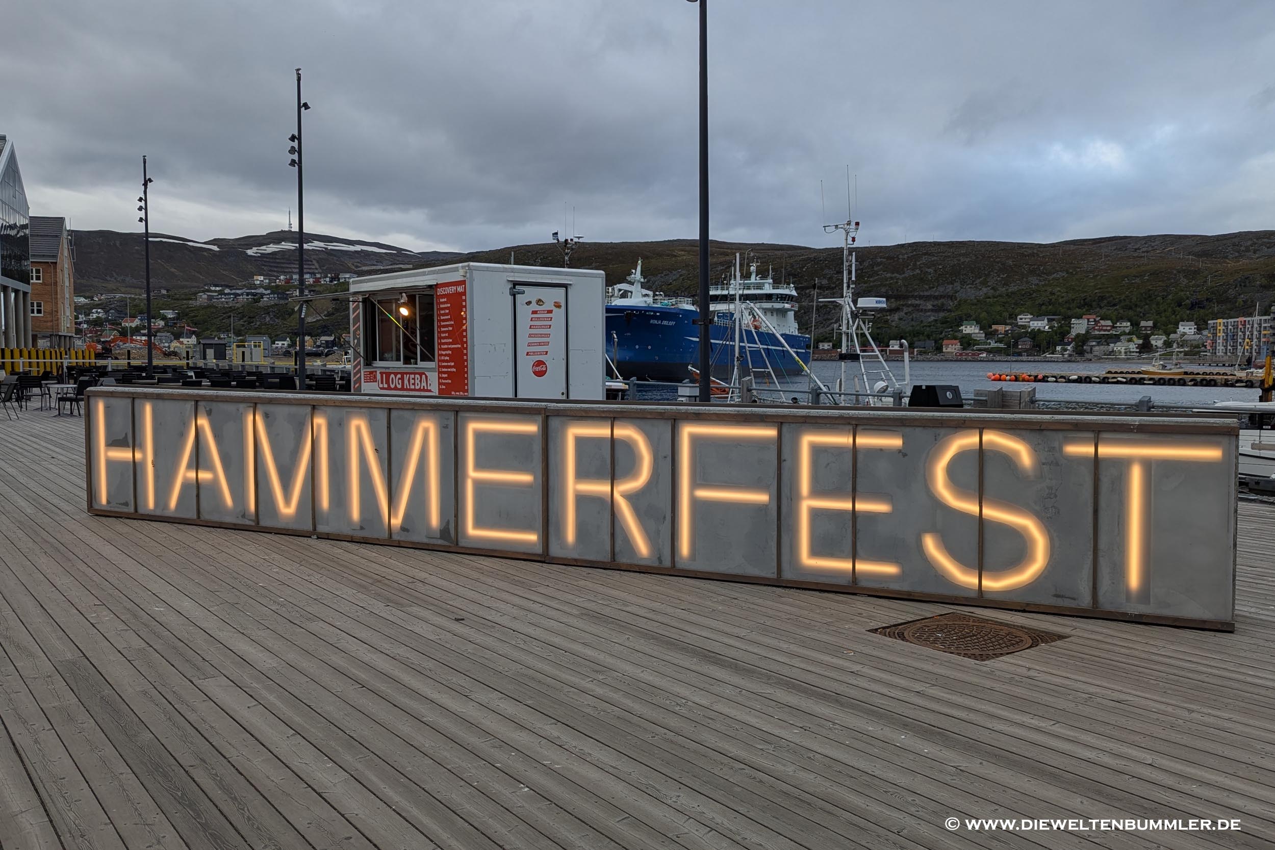 Leuchtschrift in Hammerfest