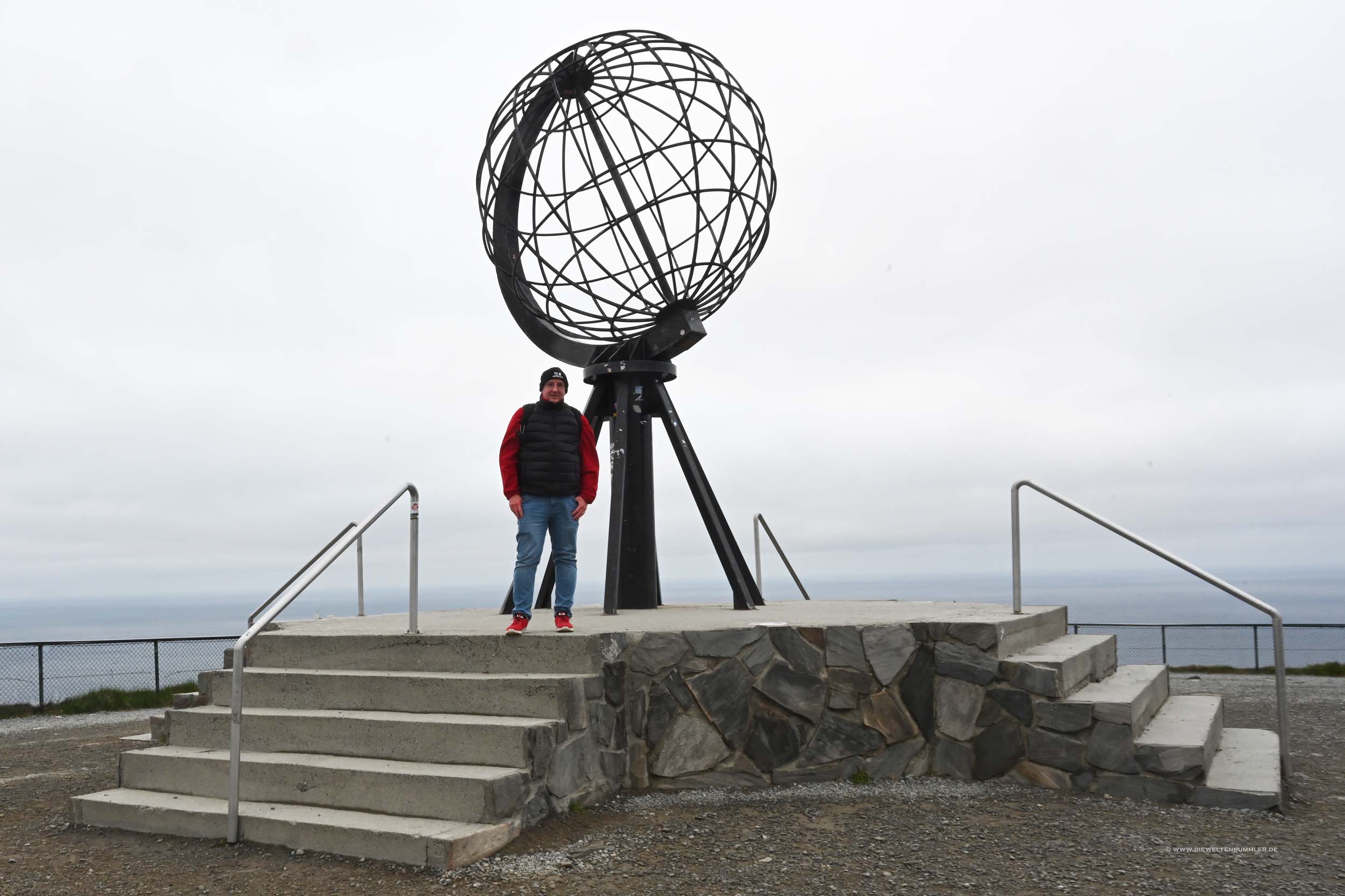 Michael Moll am Nordkap