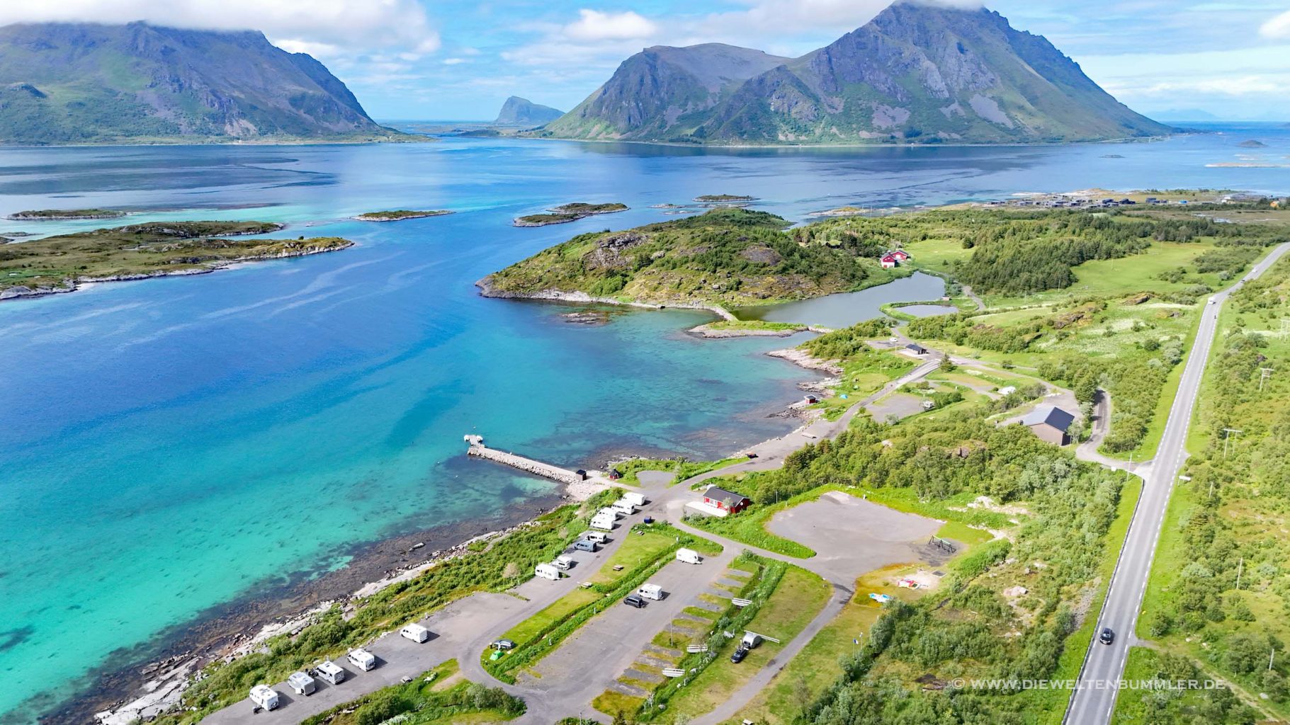 Wohnmobilstellplatz auf den Lofoten