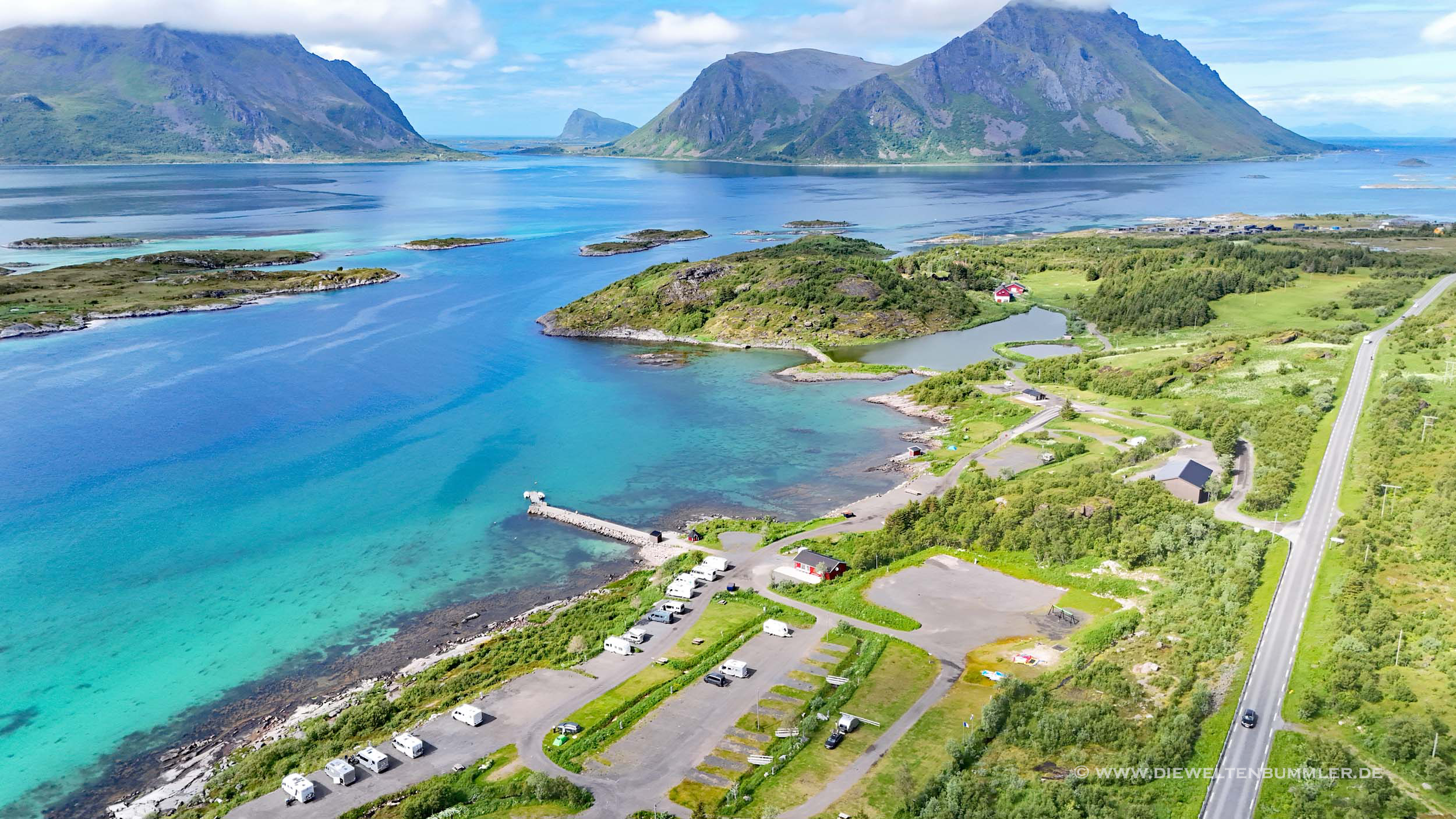 Wohnmobilstellplatz auf den Lofoten