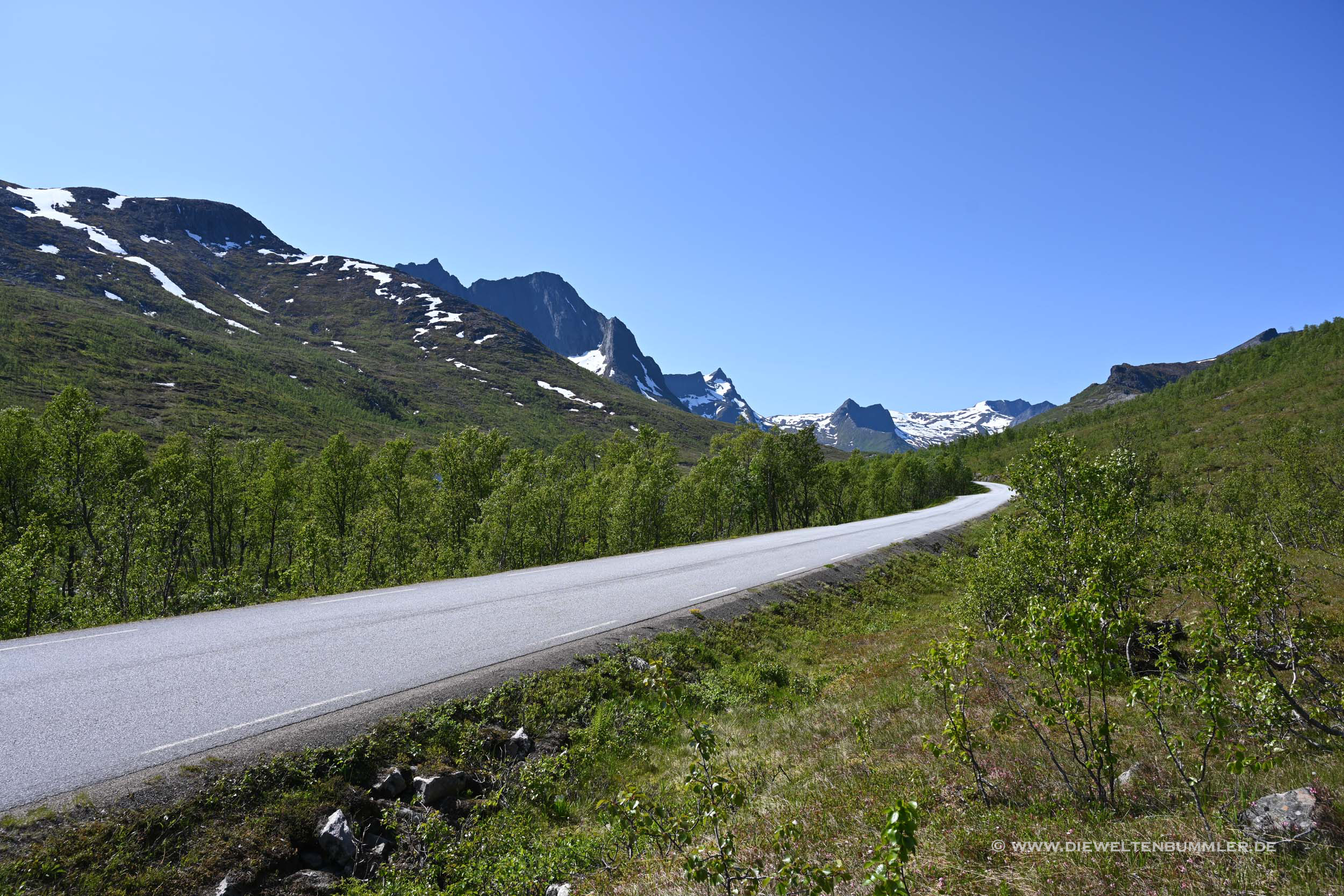 Straße auf der Insel Senja