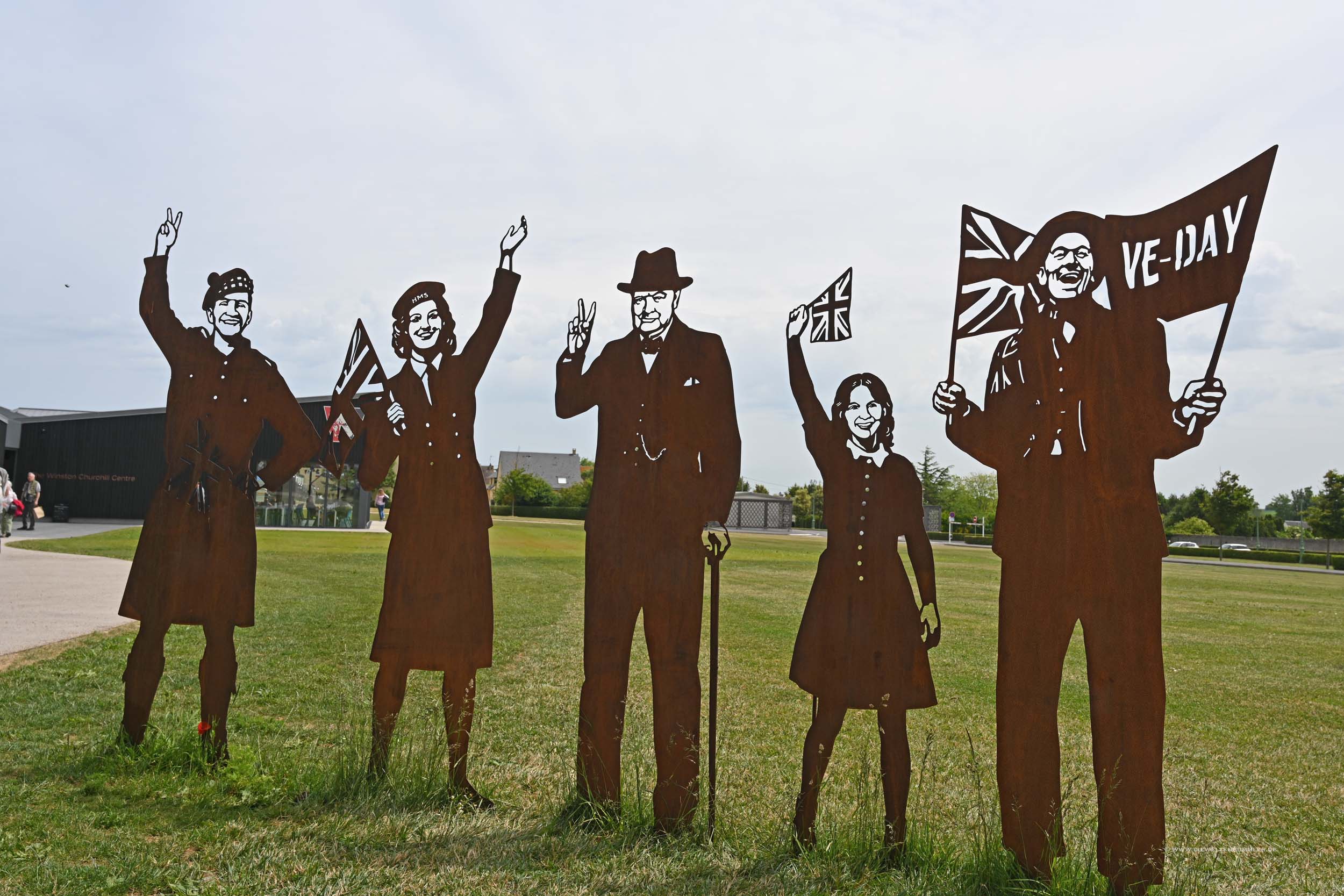 Skulptur am Winston Churchill Center
