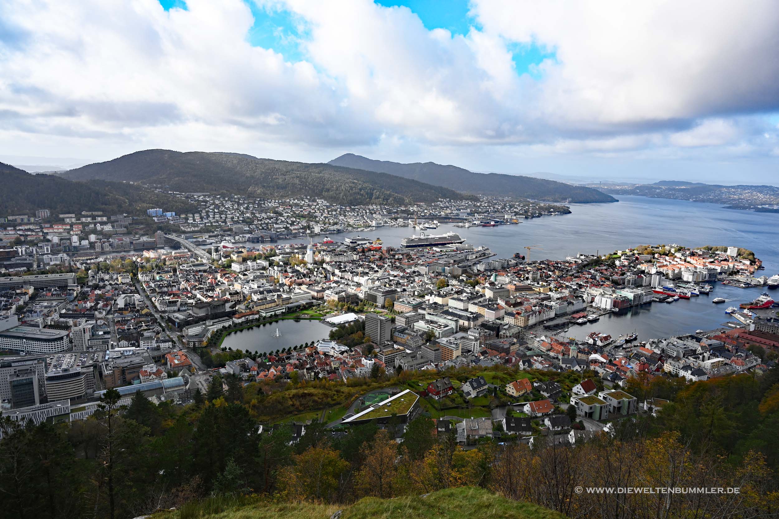 Blick auf Bergen Blick auf Bergen