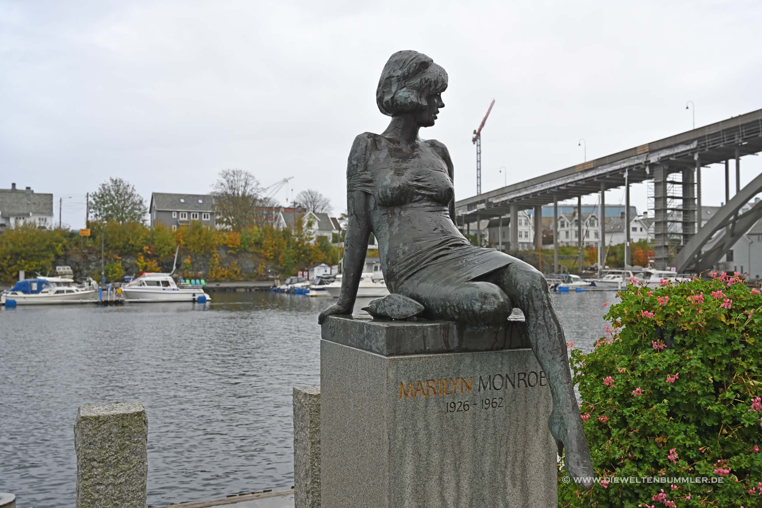Marylin Monroe-Skulptur in Norwegen Marylin Monroe-Skulptur in Norwegen