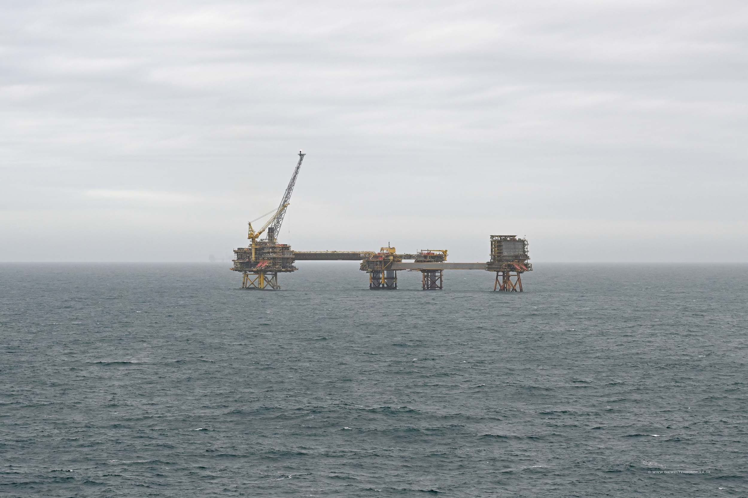 Ölbohrinsel in der Nordsee Ölbohrinsel in der Nordsee