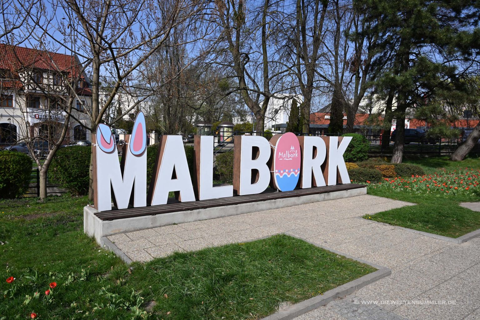 Malbork-Schriftzug zu Ostern