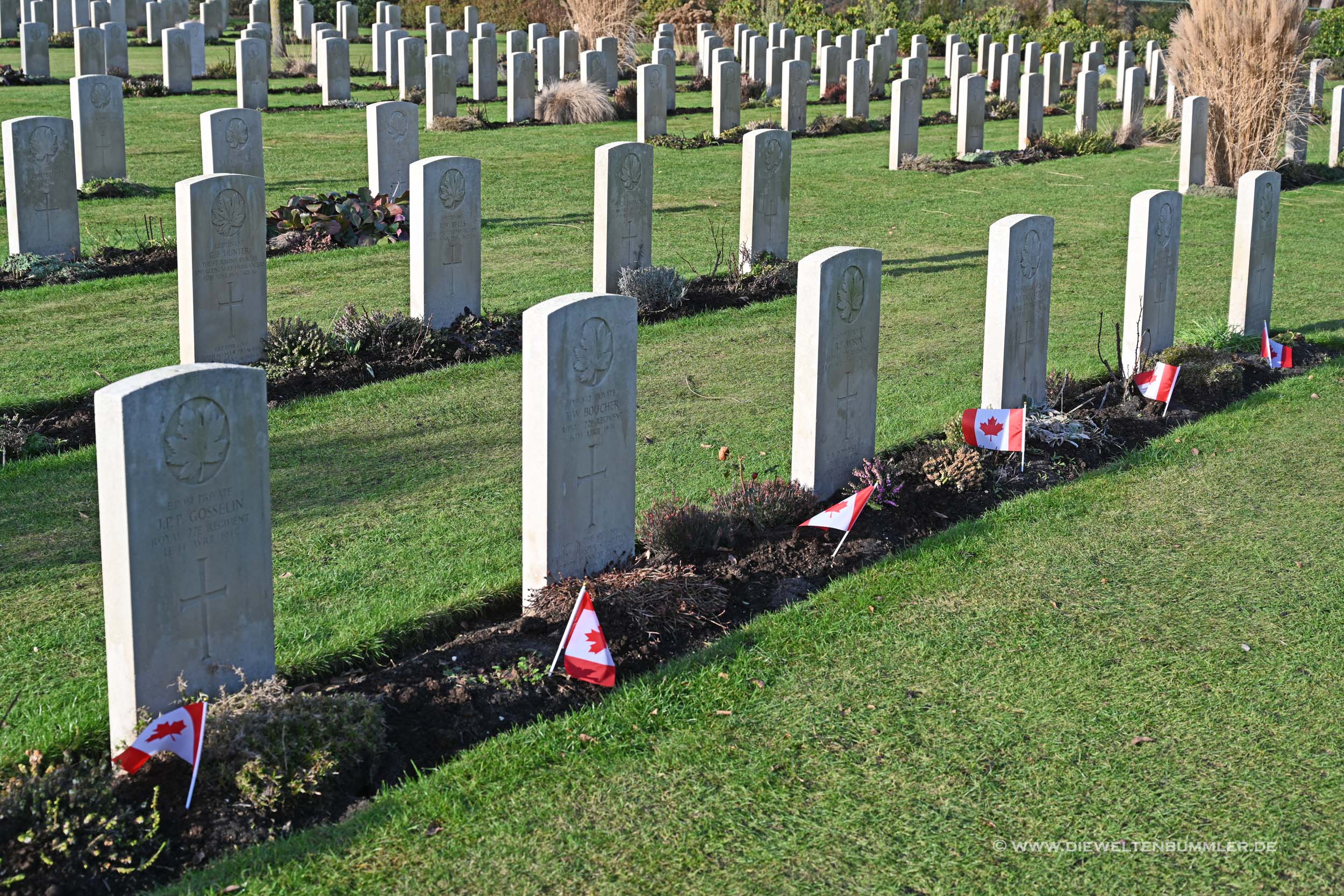 Kanadischer Soldatenfriedhof in den Niederlanden