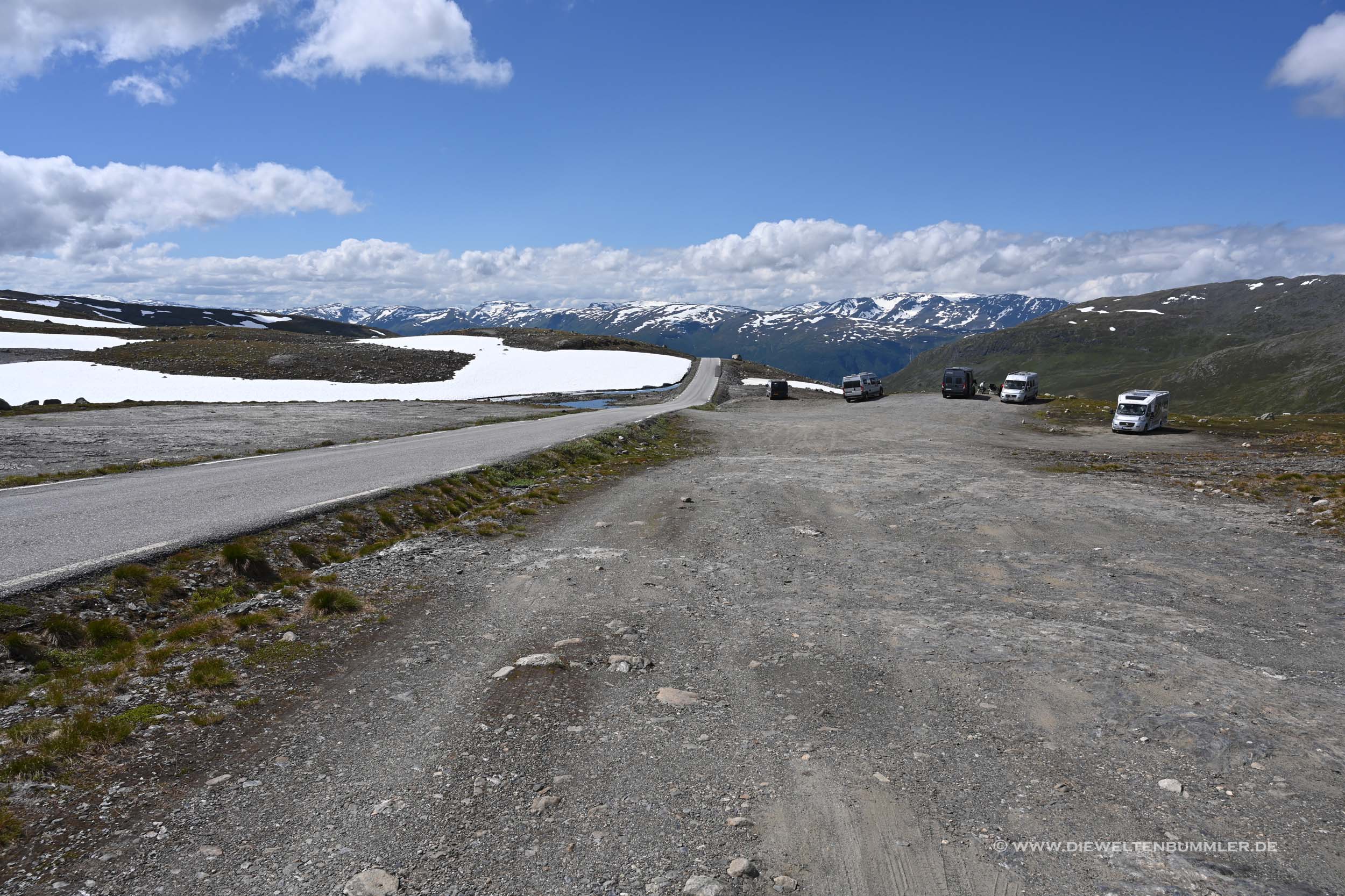 Parkmöglichkeit im Aurlandsfjell Parkmöglichkeit im Aurlandsfjell