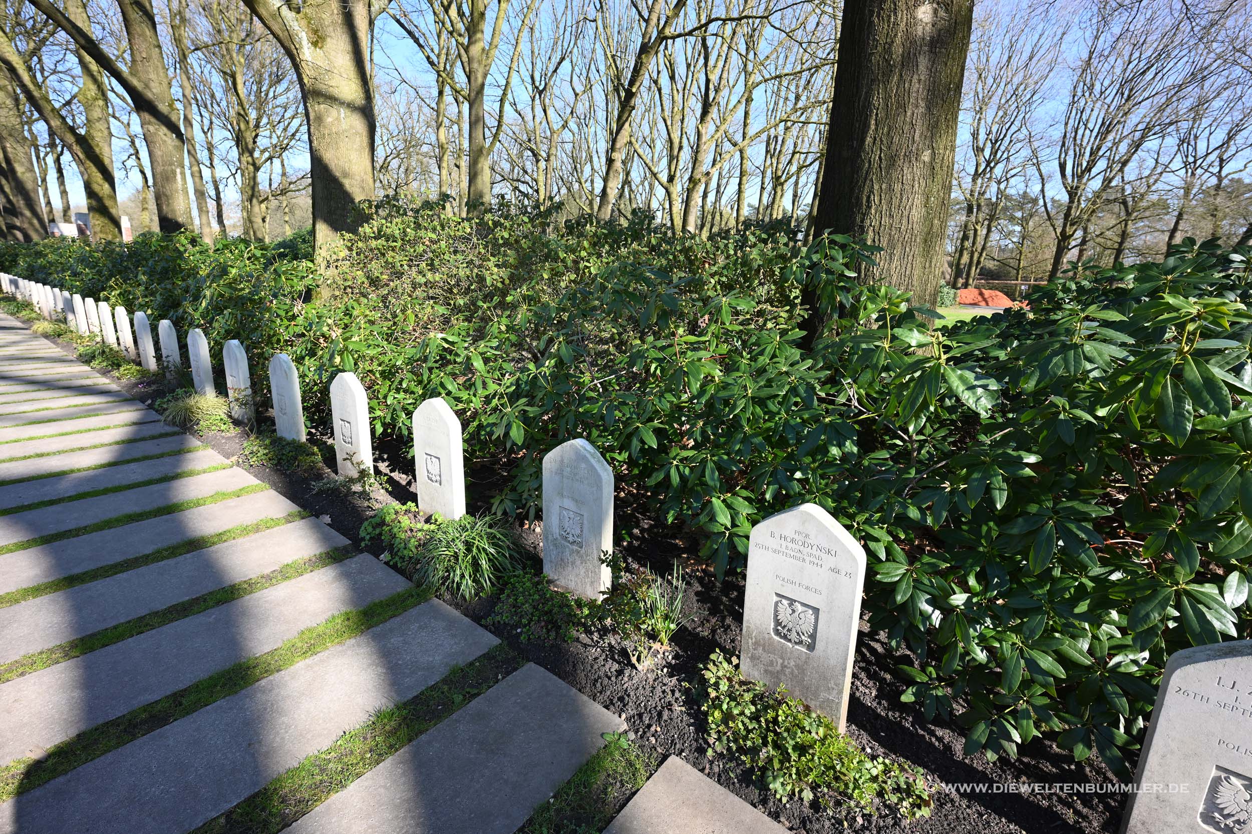Polnische Soldatengräber in Oosterbeek