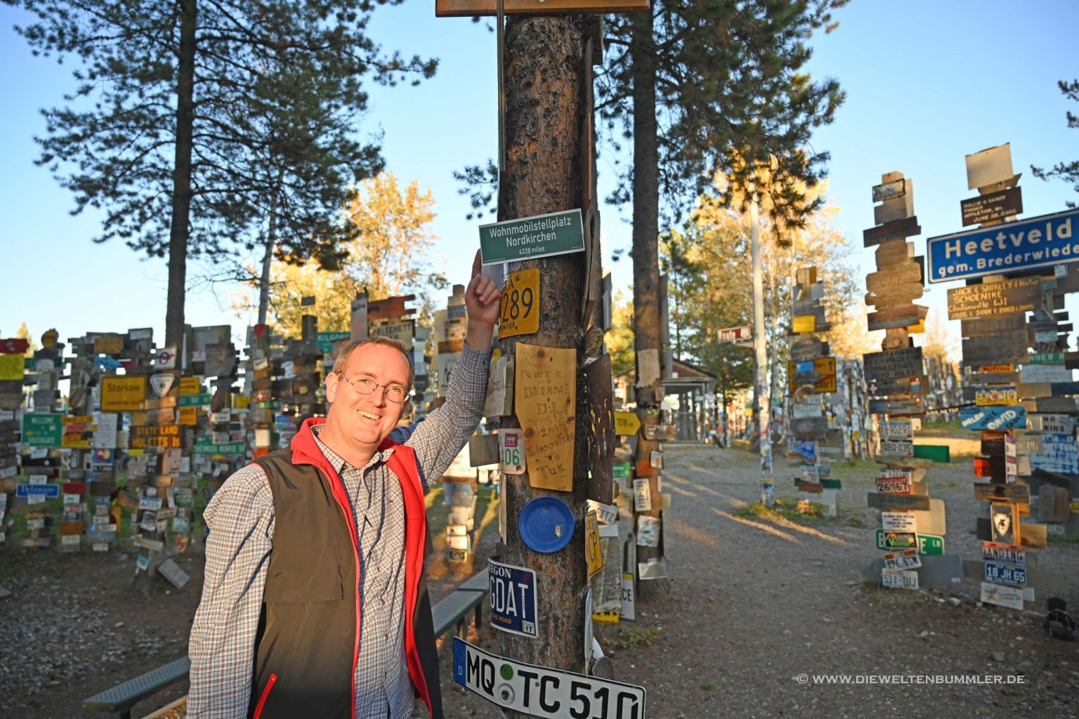 Michael Moll mit Schild