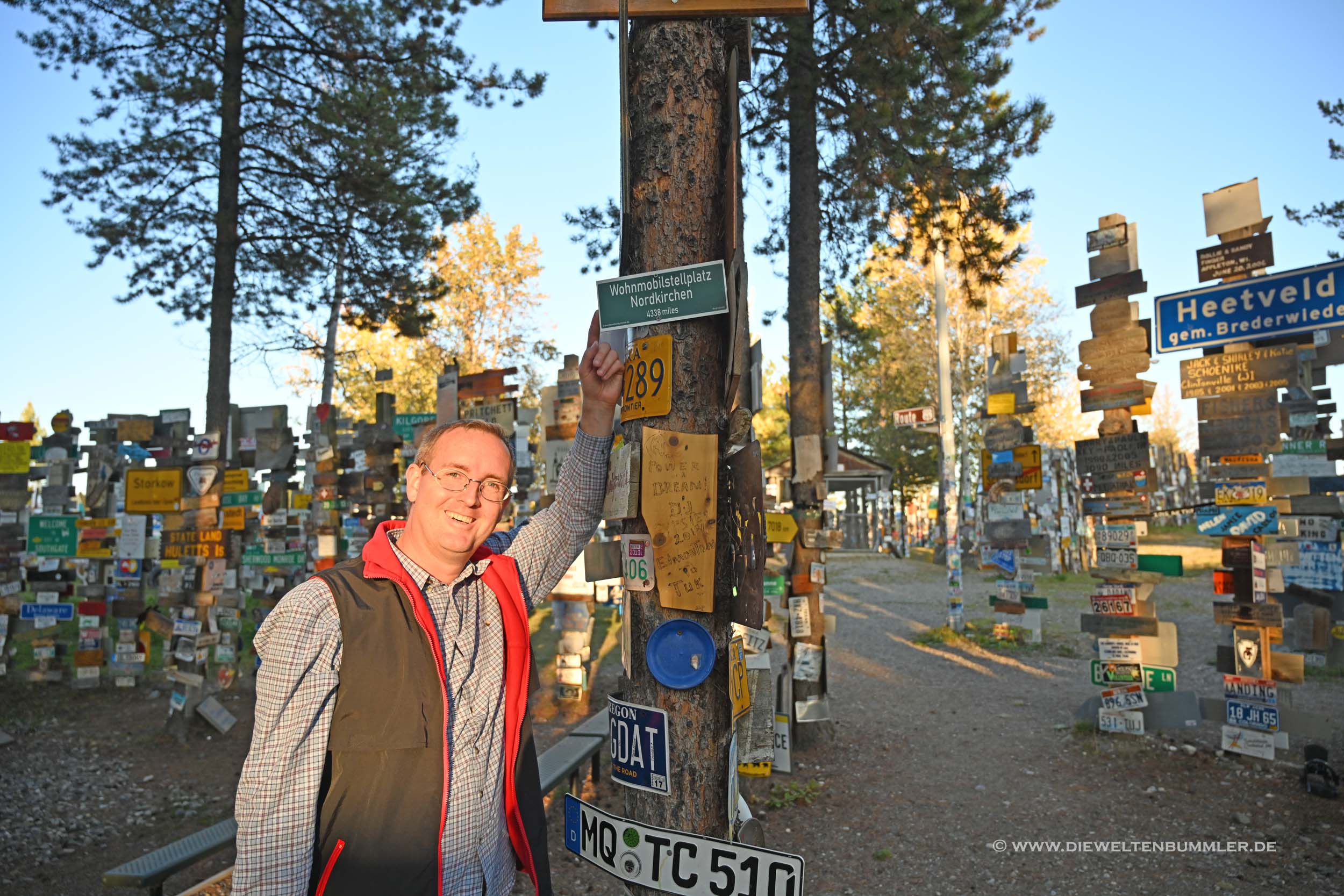 Michael Moll mit Schild