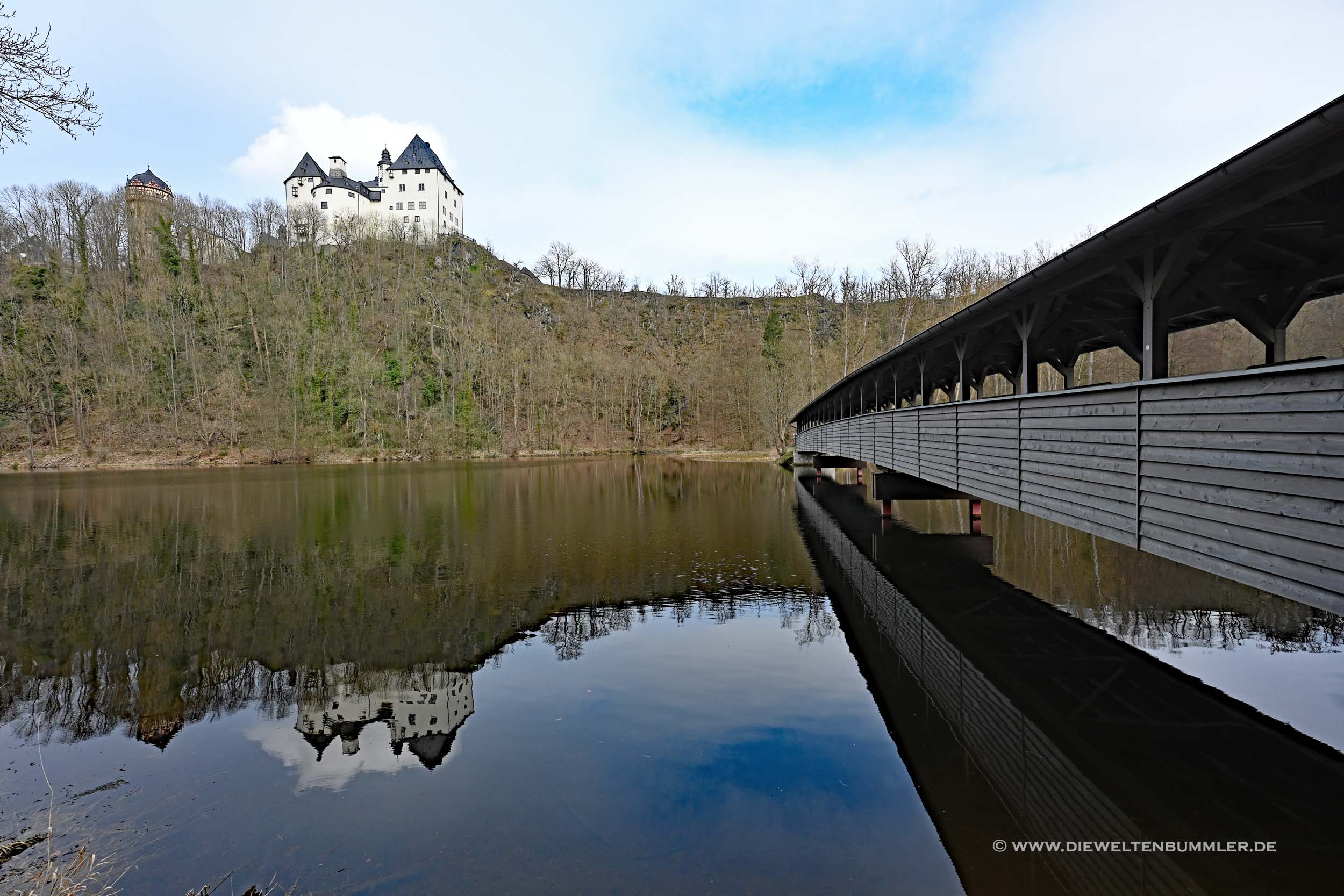 Schloss Burgk mit Brücke Schloss Burgk mit Brücke