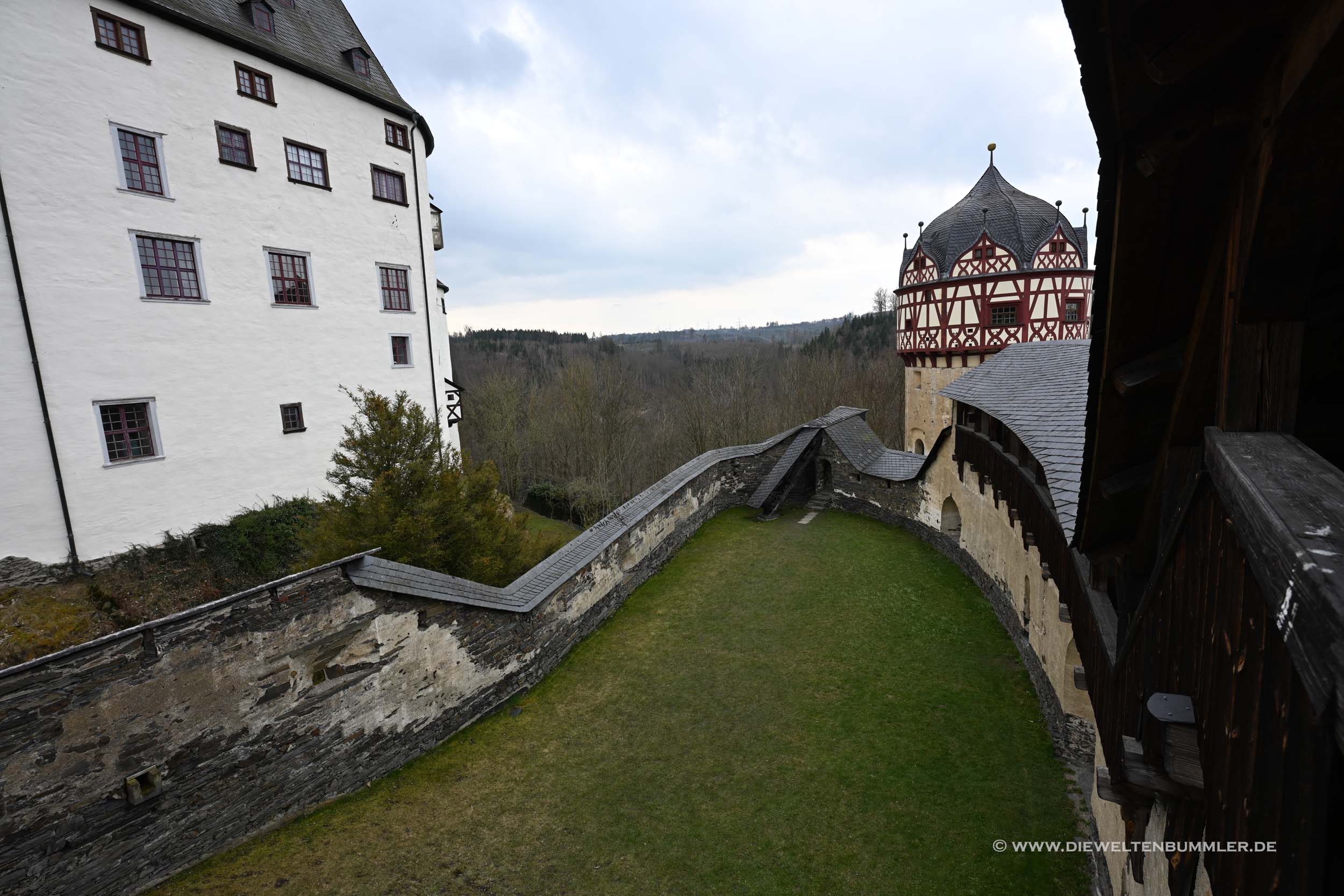 Wehrmauer von Schloss Burgk Wehrmauer von Schloss Burgk
