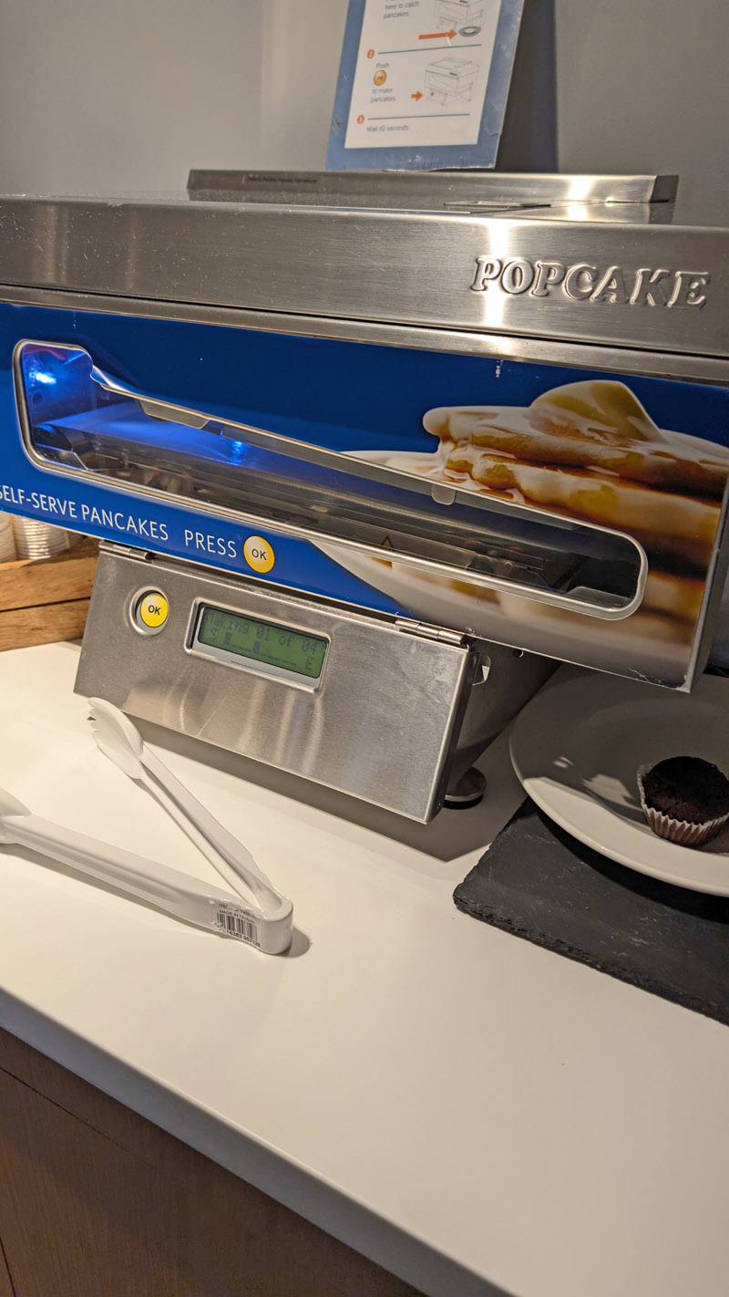 Pancake-Automat im Hotel Pancake-Automat im Hotel