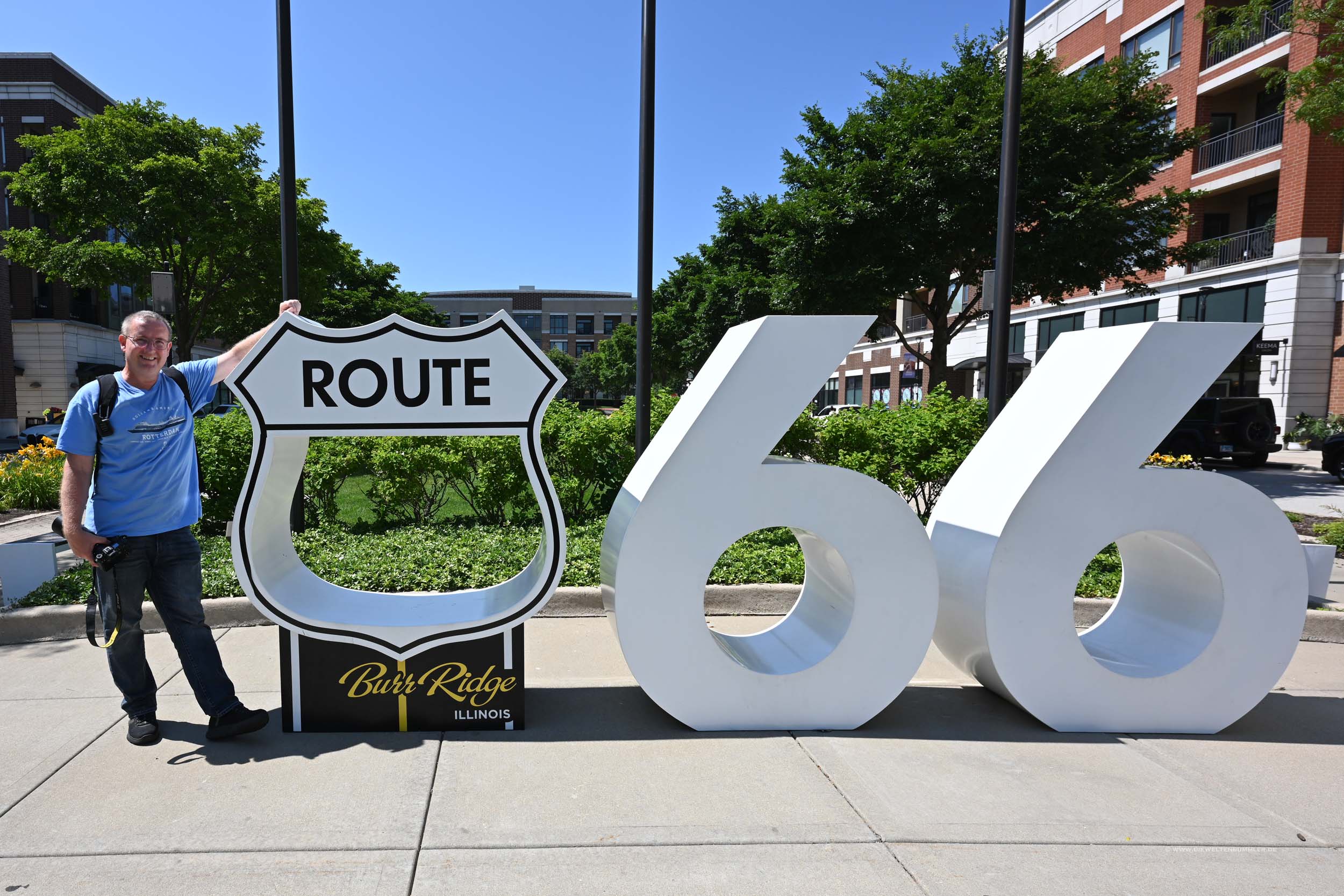 Burr Ridge hat auch Route 66-Ziffern
