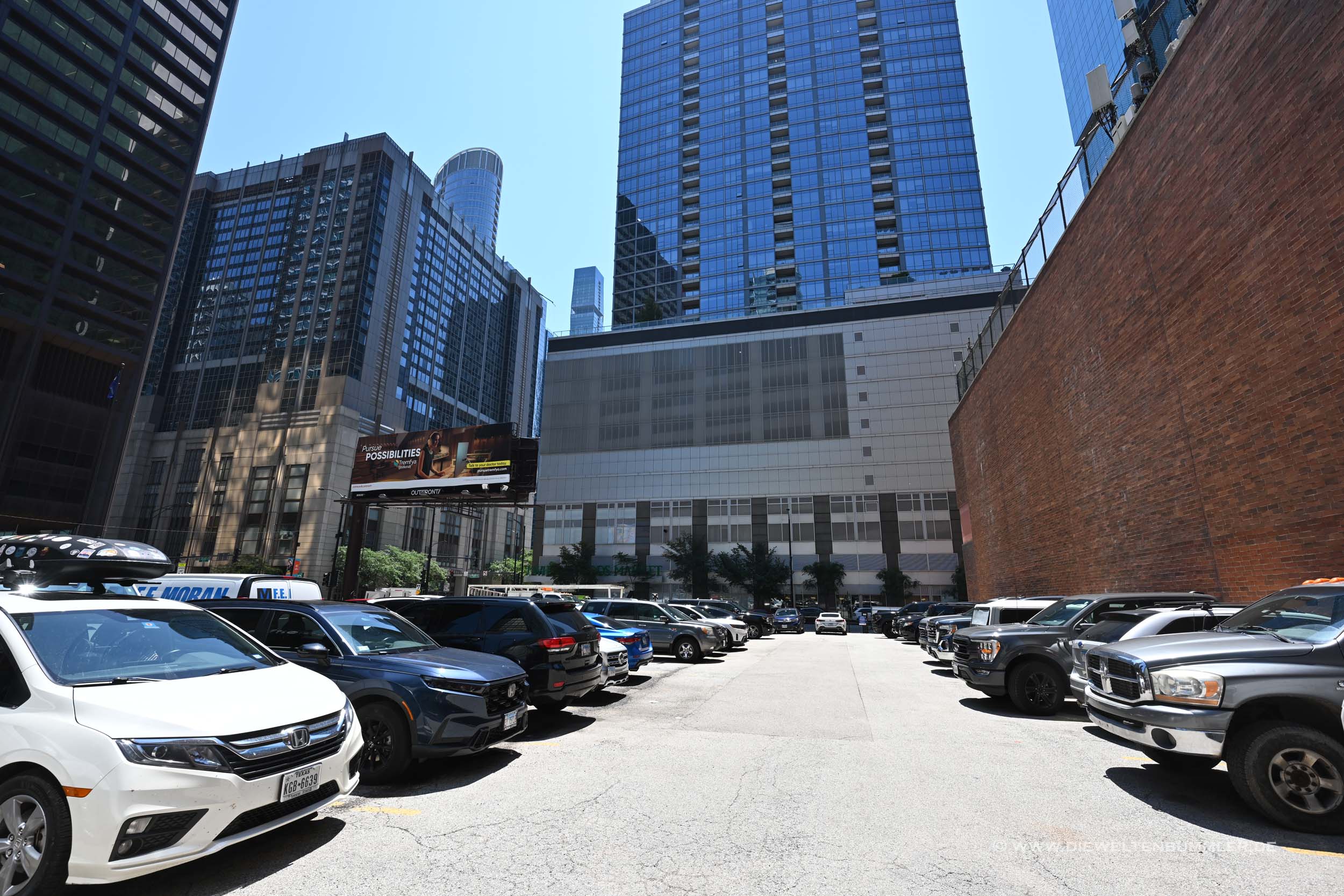 Parkplatz in Chicago Downtown