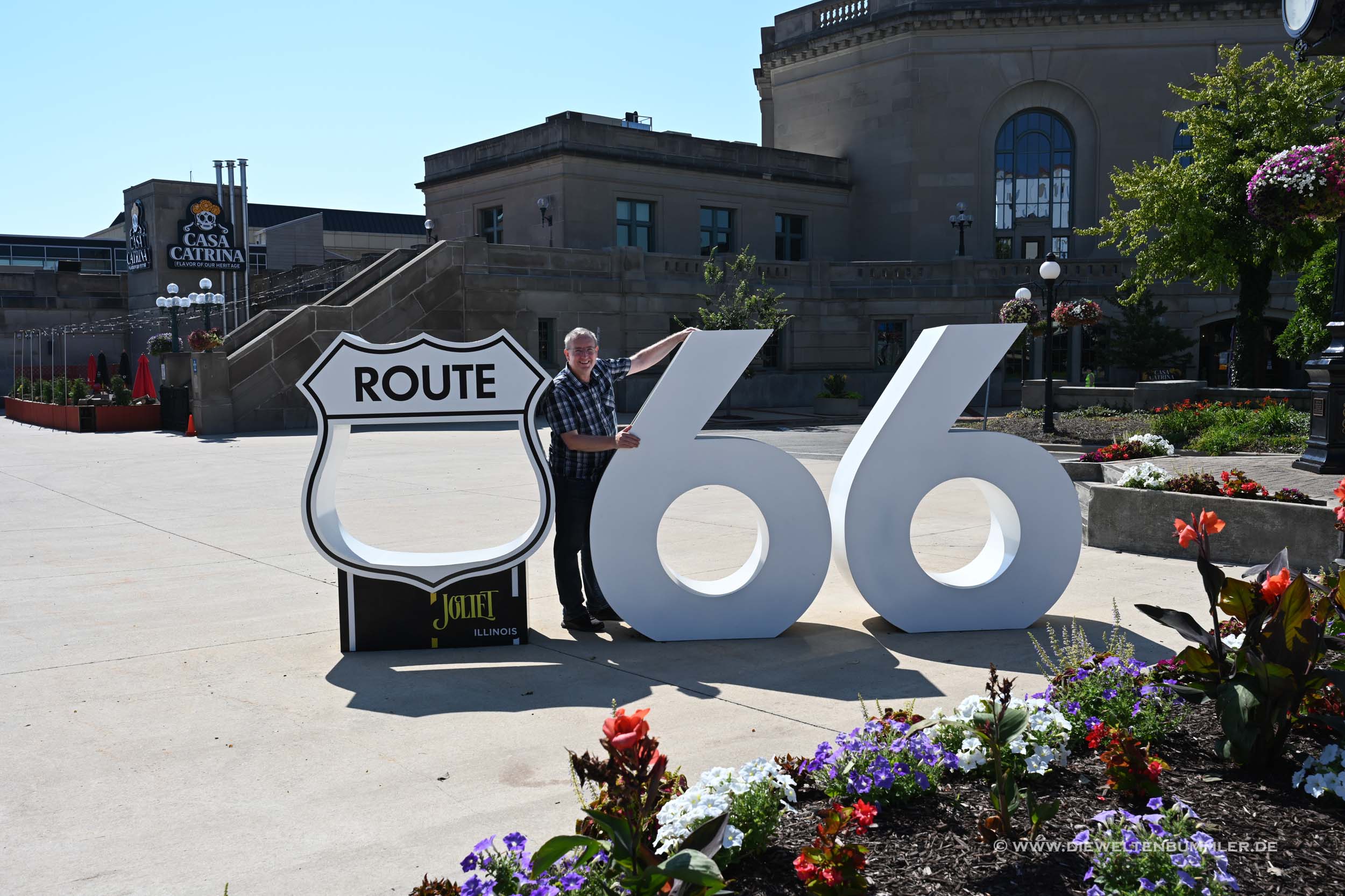 Route 66-Ziffern in Joliet