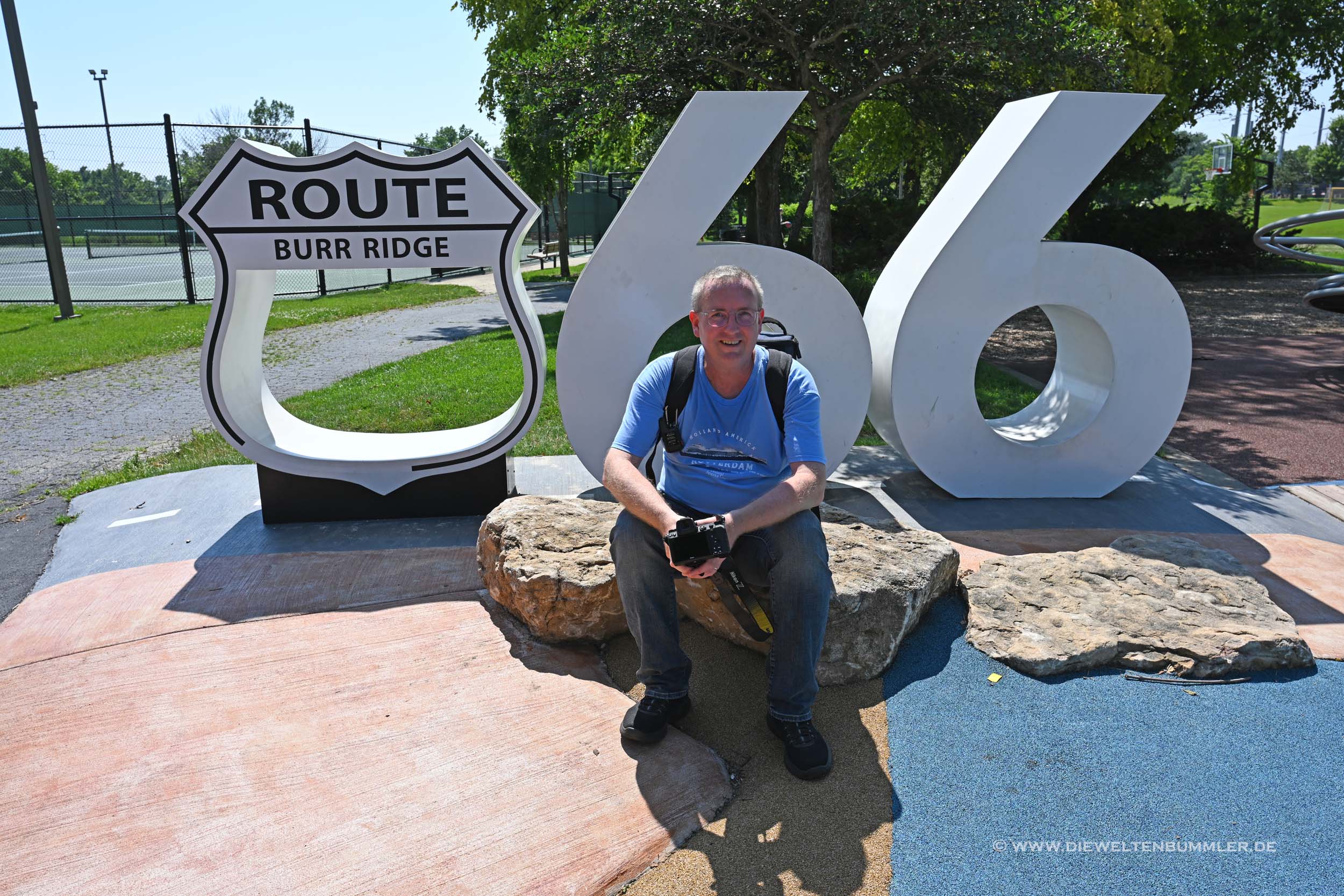 Weitere Route 66-Ziffern in Burr Ridge